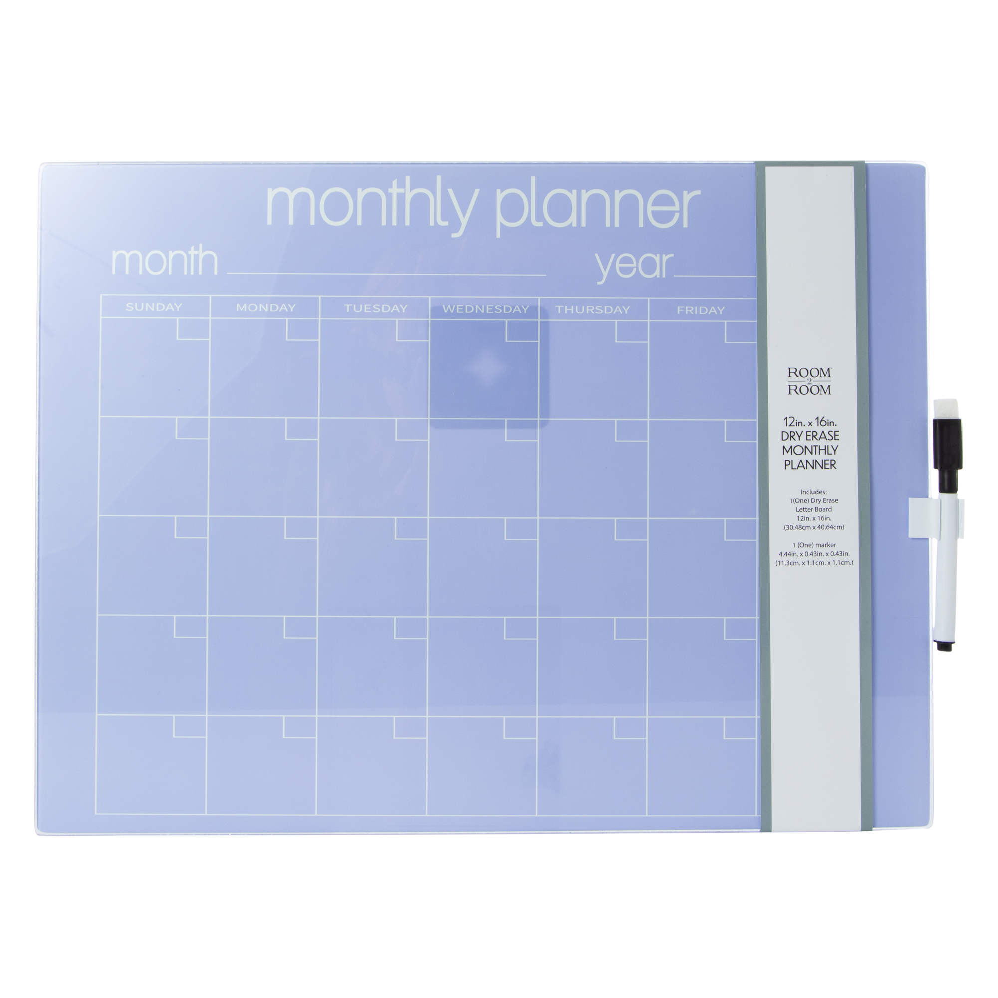 dry erase glass monthly calendar planner 12in x 16in | Five Below