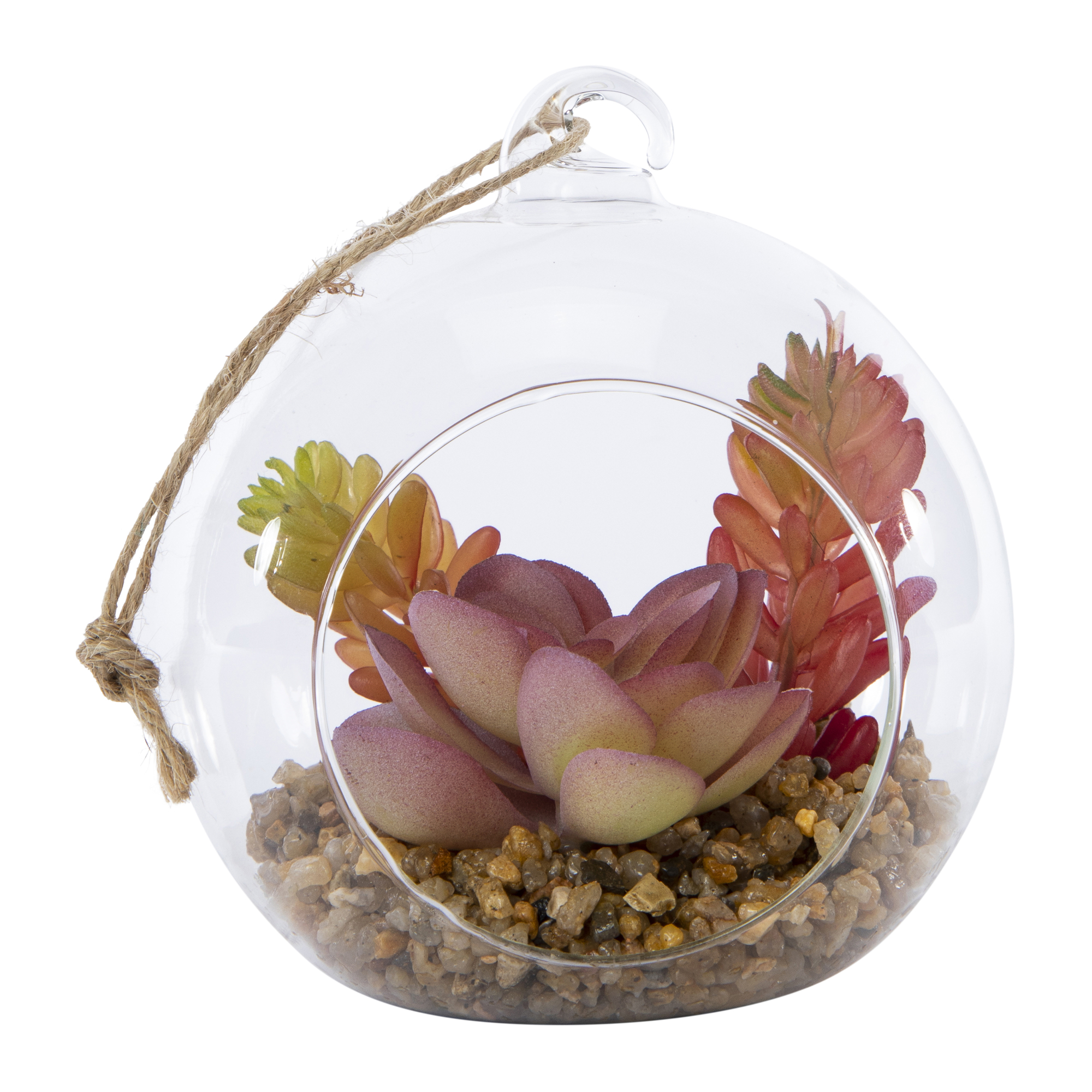 faux succulent terrarium