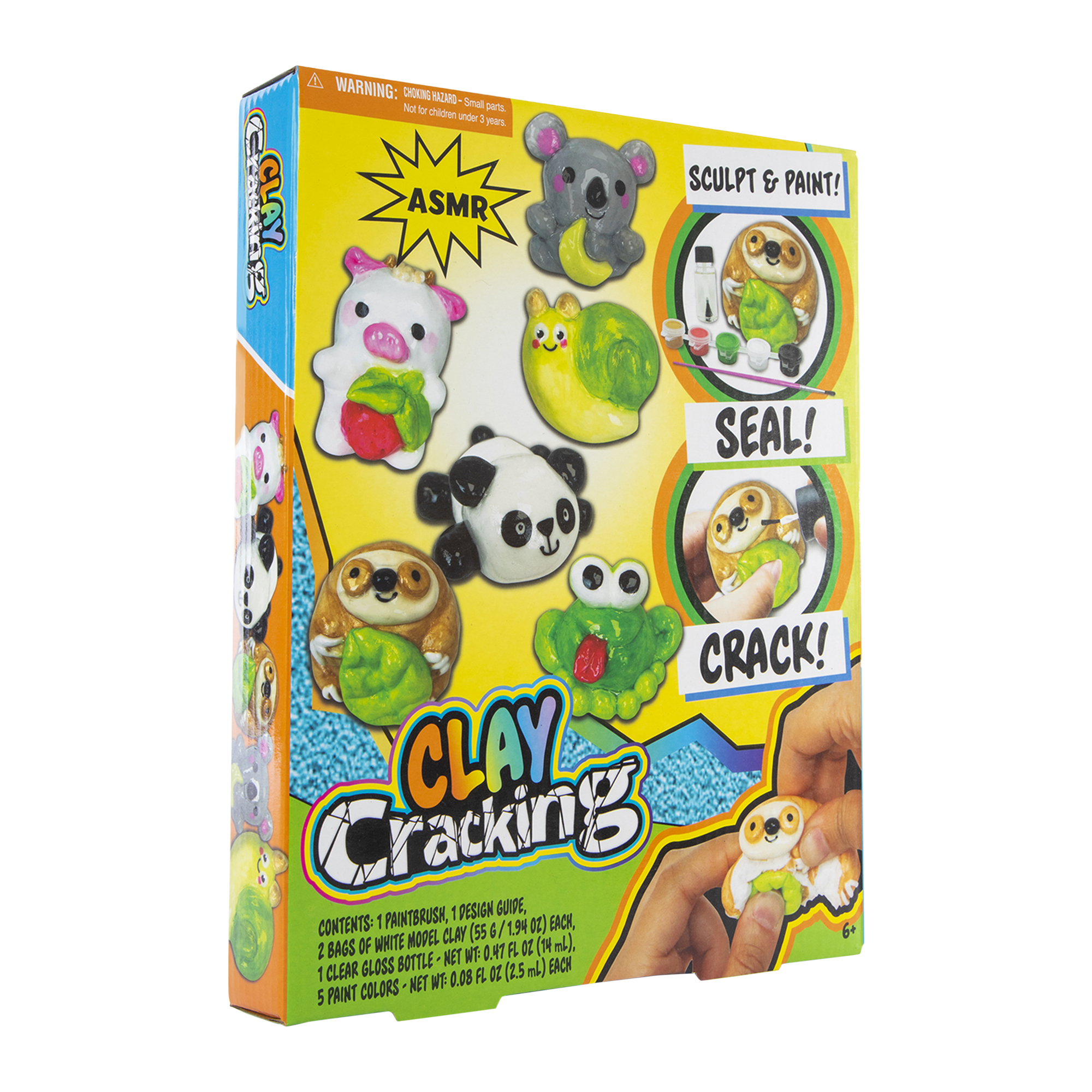 clay cracking asmr craft kit