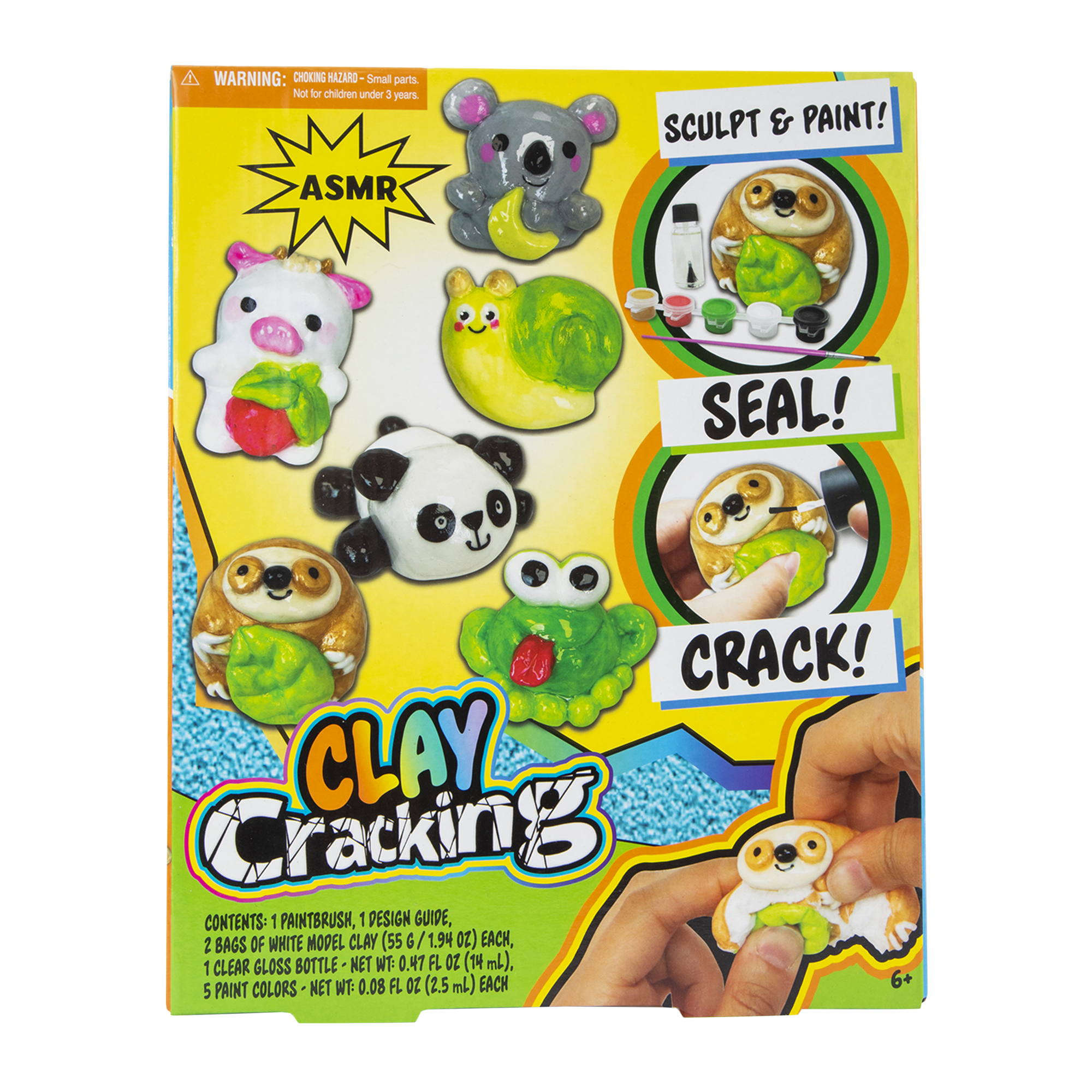 clay cracking asmr craft kit