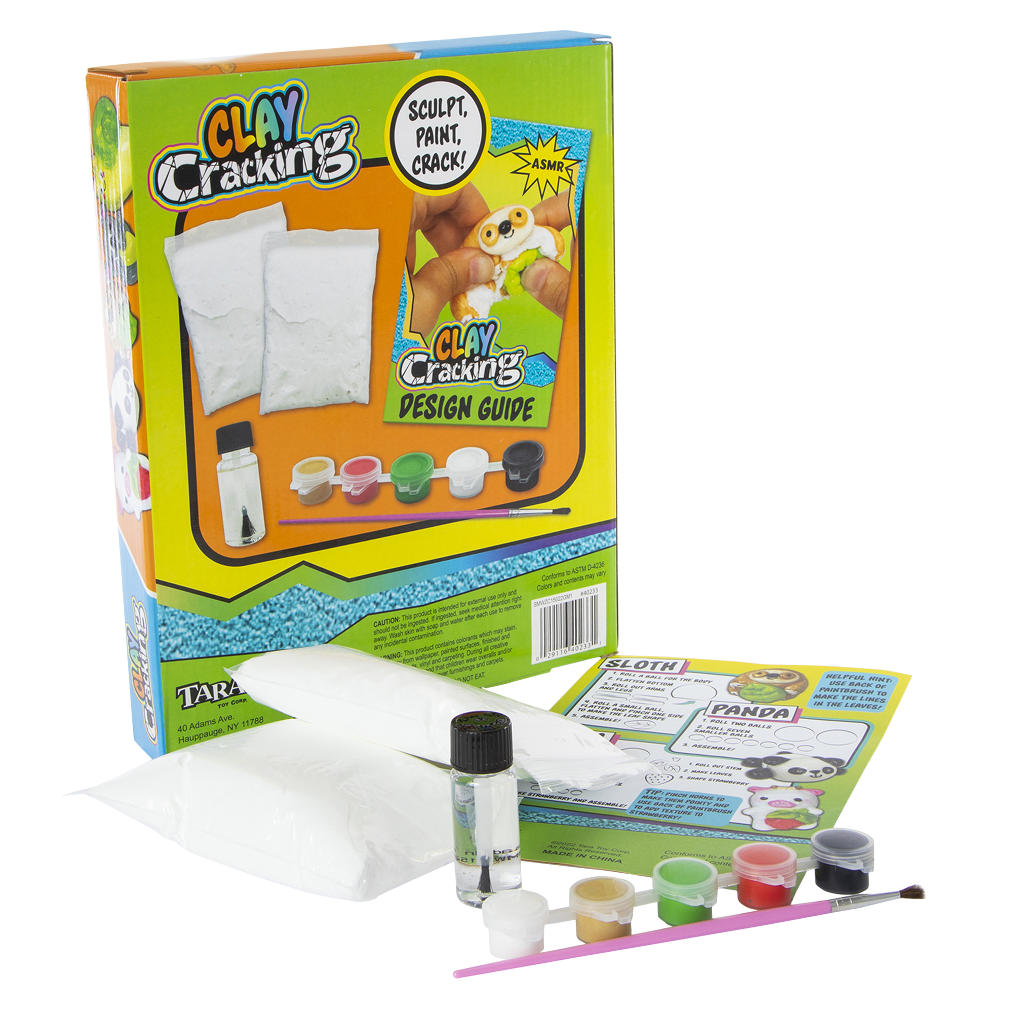 clay cracking asmr craft kit