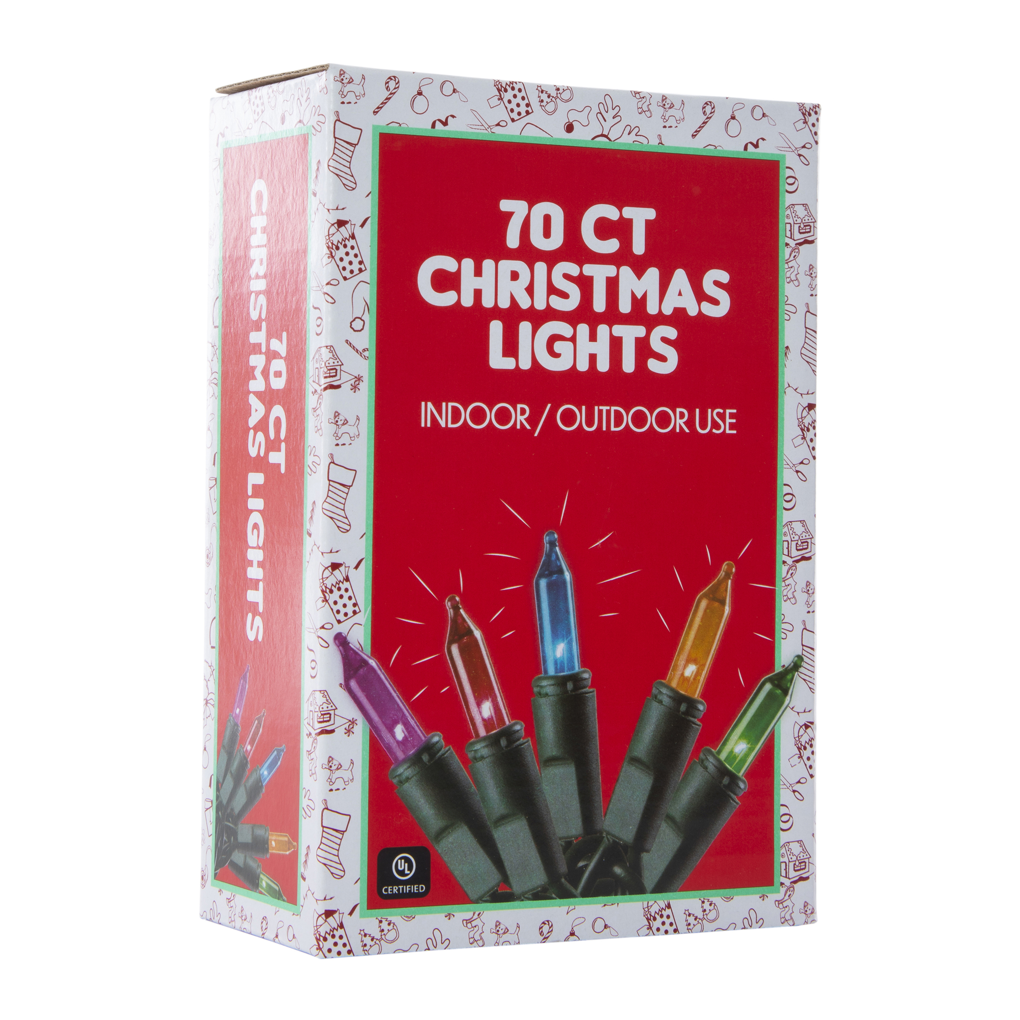 Christmas String Lights 70-Count - Multicolor