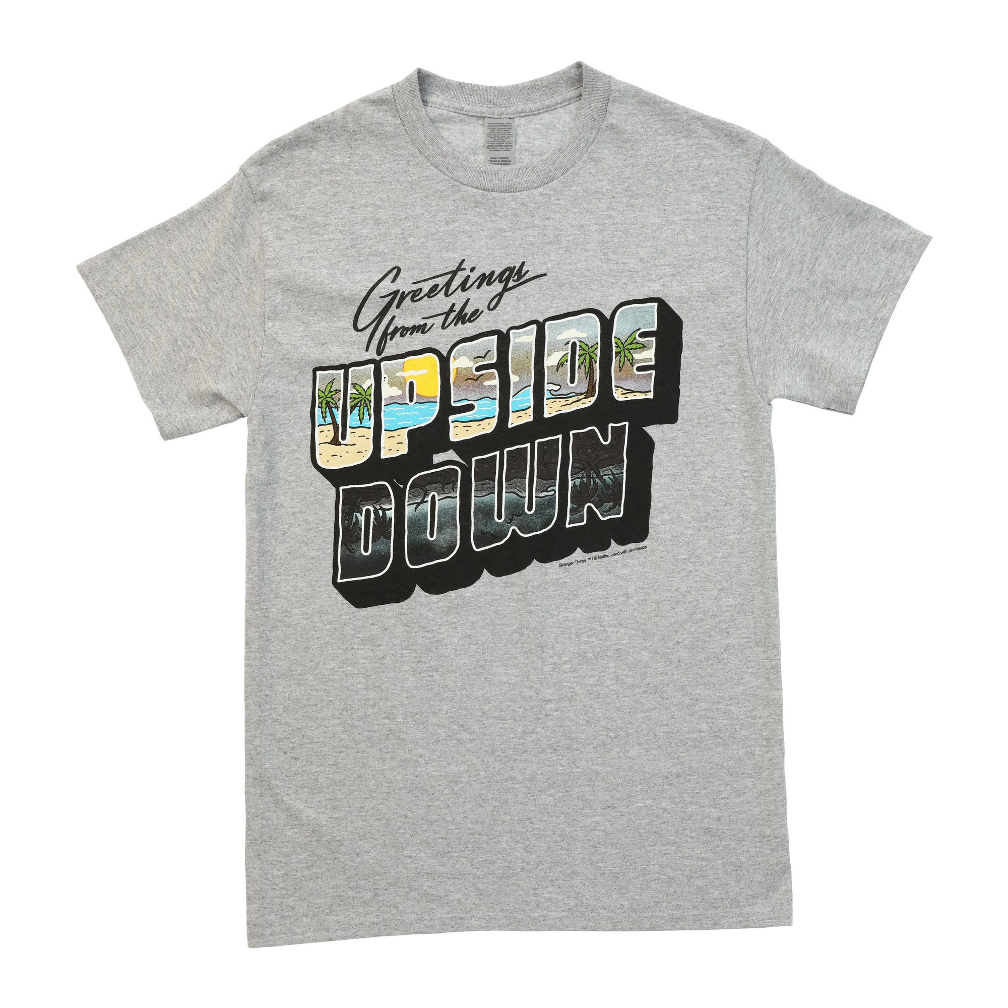 'greetings from the upside down' stranger things™ graphic tee