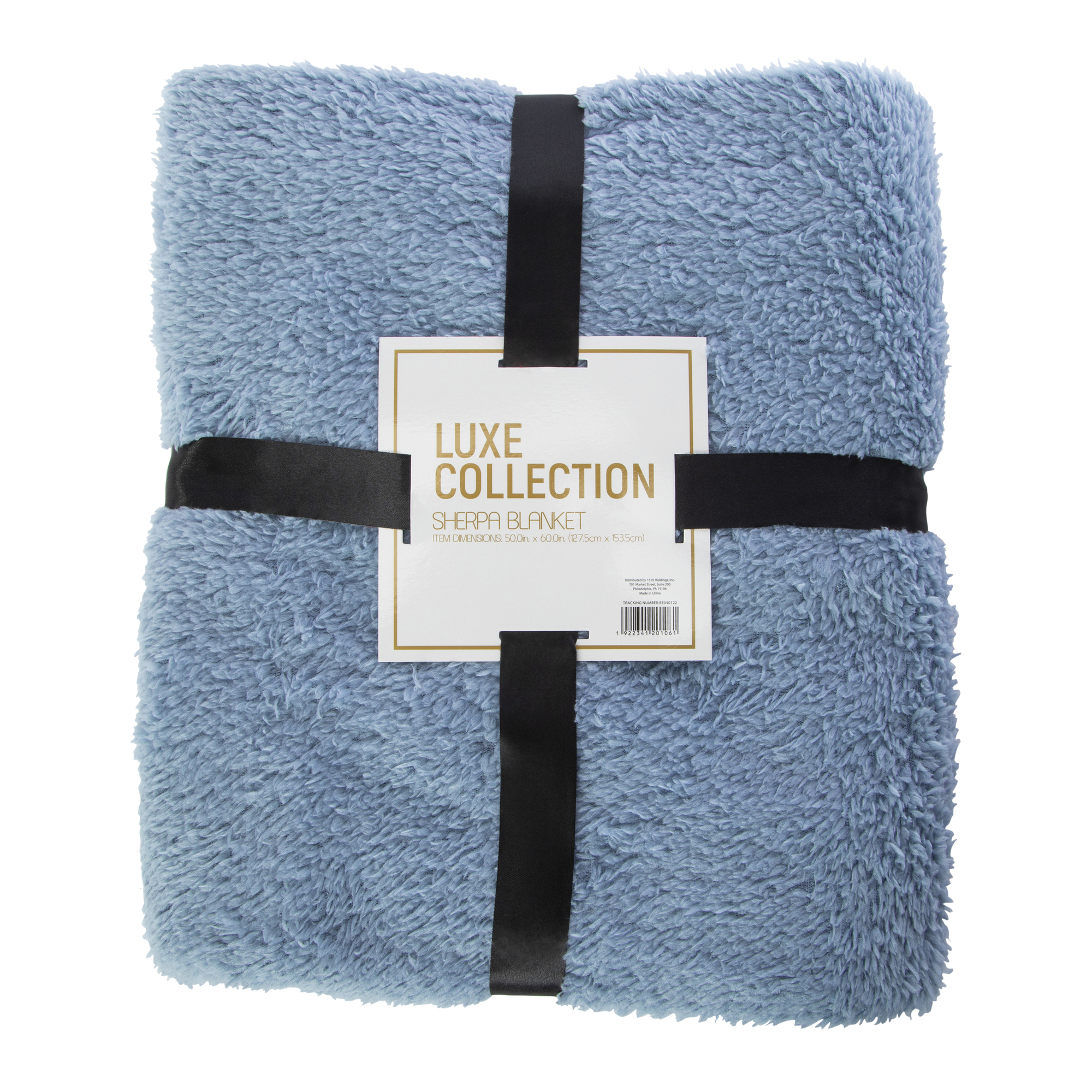 luxe collection sherpa blanket 50in x 60in
