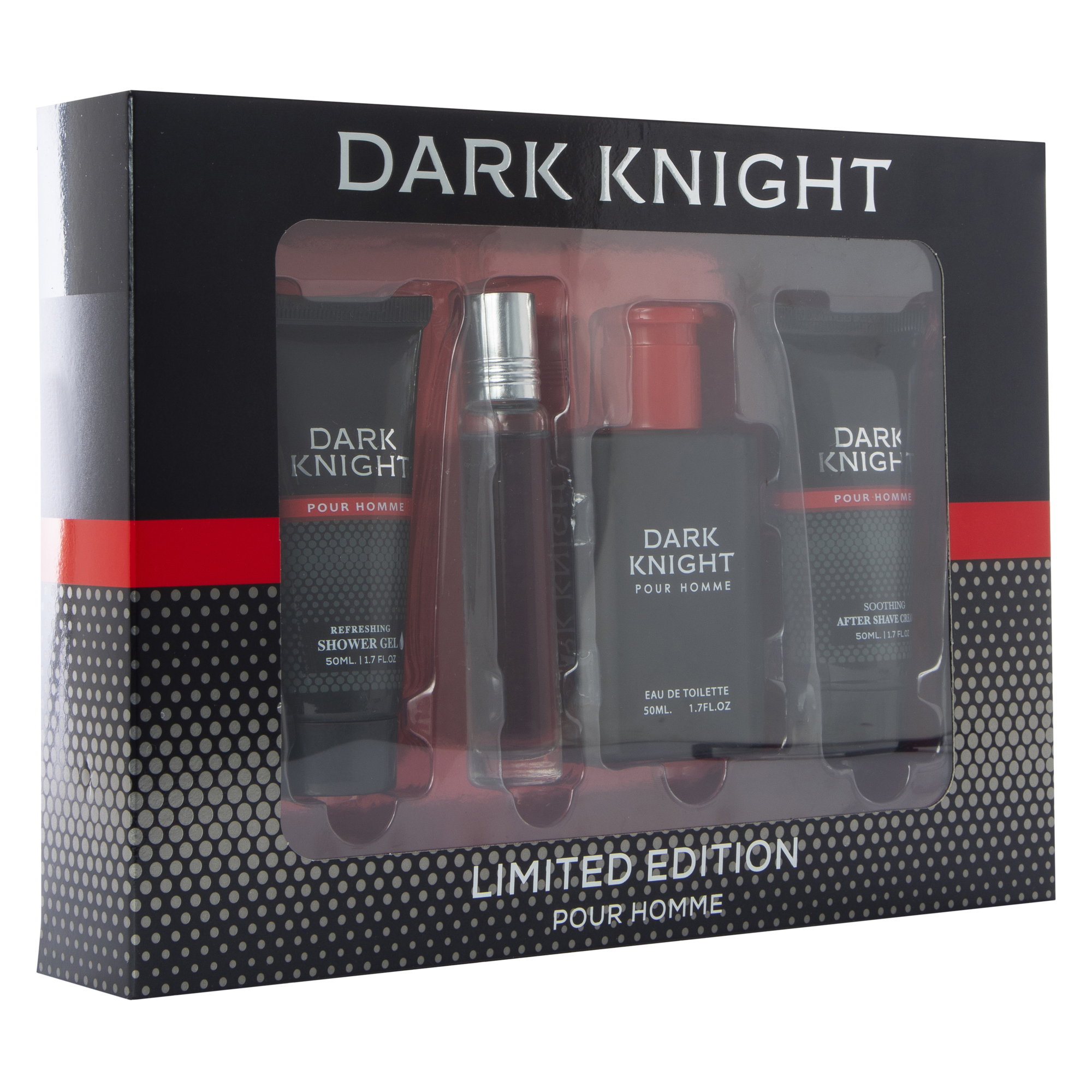 dark knight pour homme limited edition bath & body set 4-piece