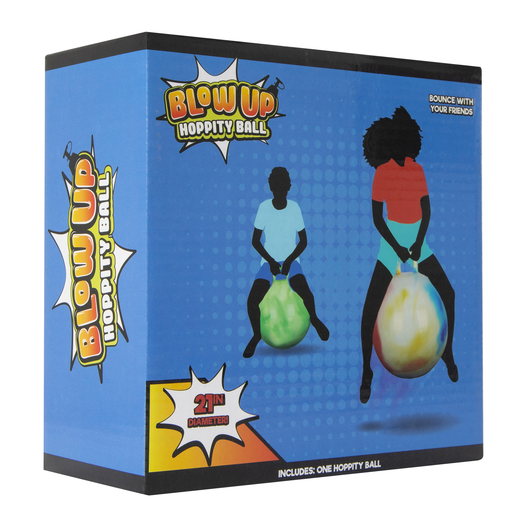 hoppity ball inflatable bouncer toy with handle 21in | Five Below