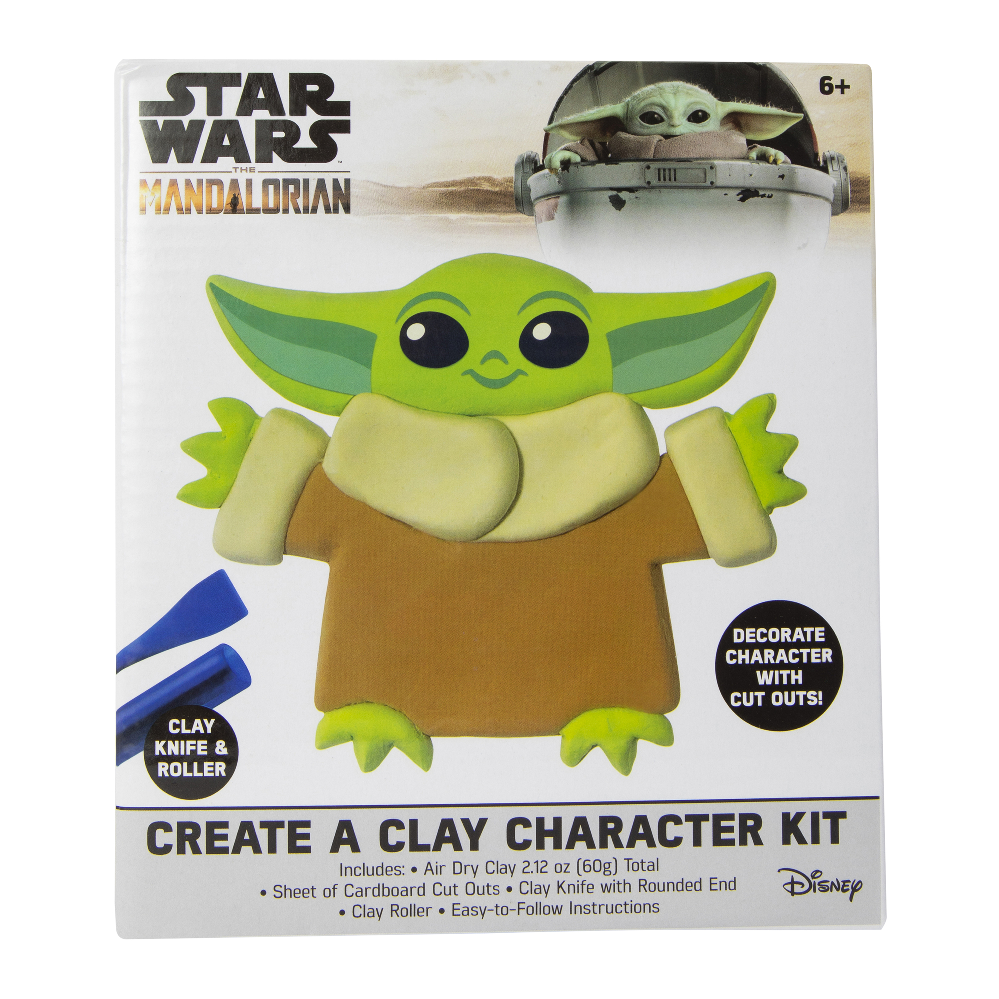 Star Wars Mandalorian Grogu create a clay character kit 2.12oz