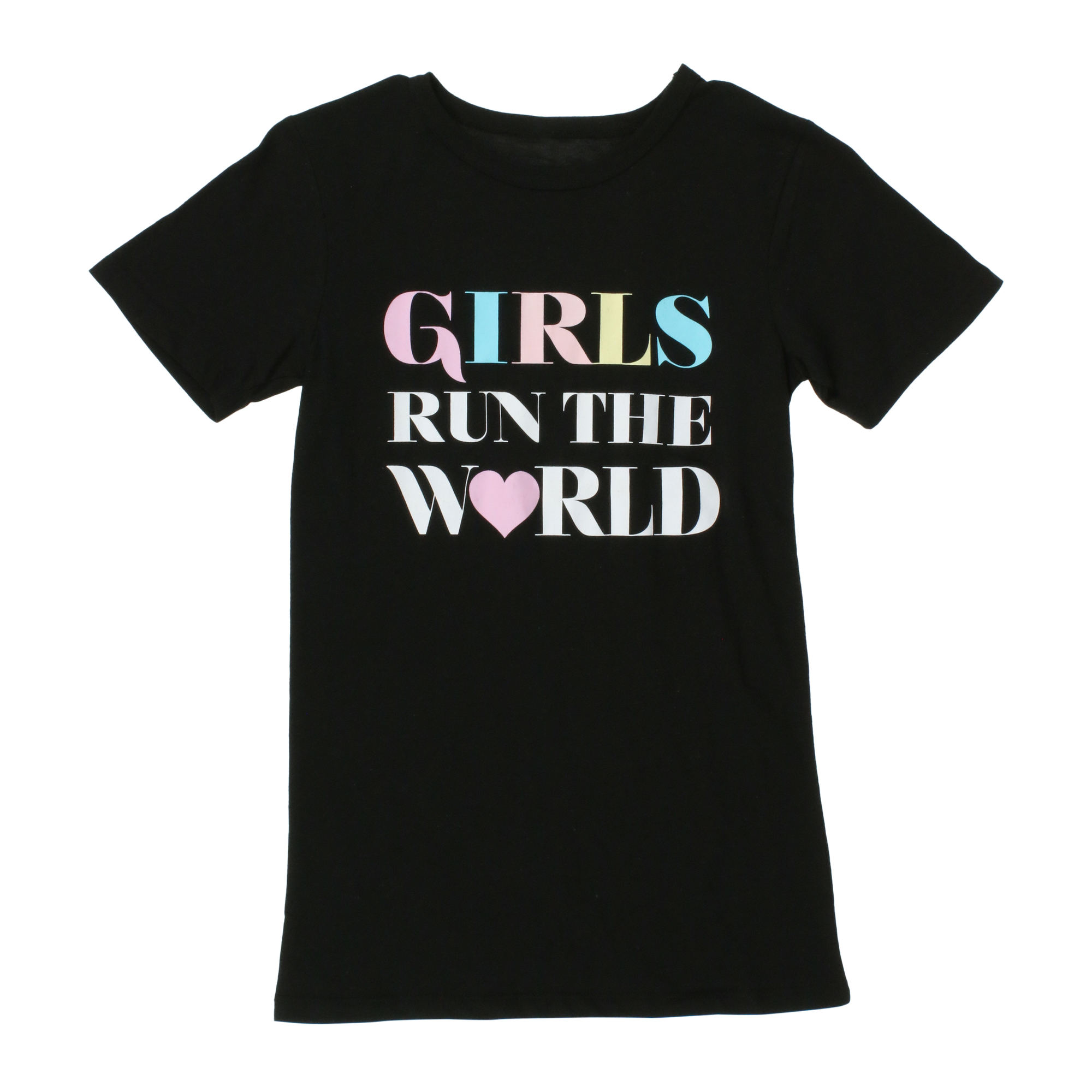 juniors 'girls run the world' graphic tee