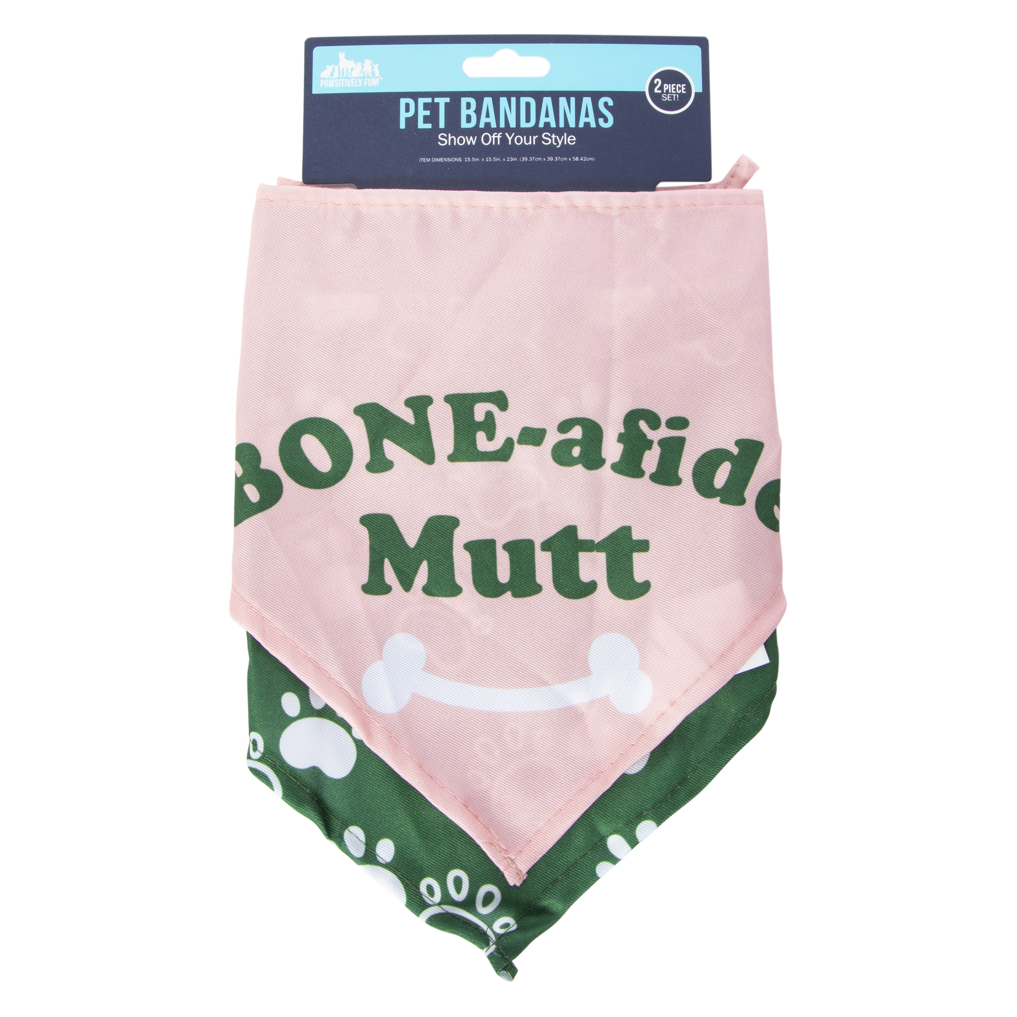 printed pet bandanas 2-pack