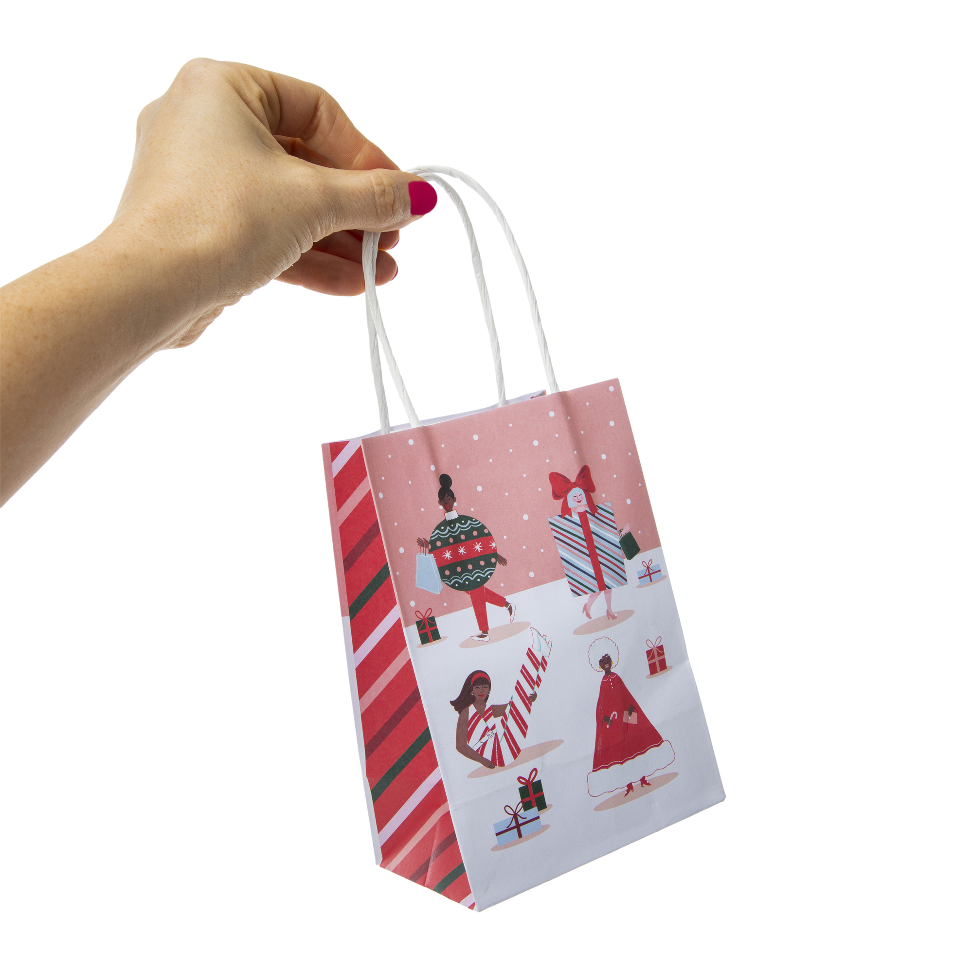 holiday small gift bag 6-pack 4.5in x 6.5in