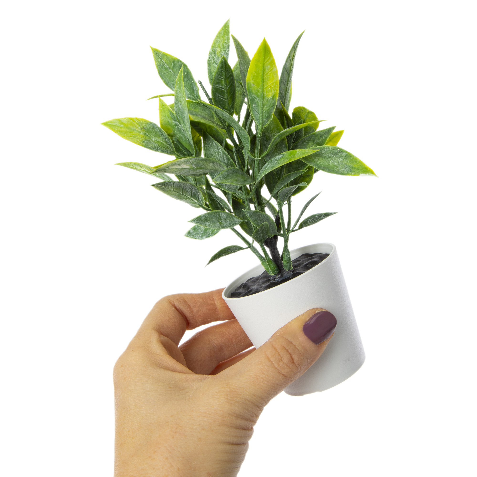 3-pack mini faux plant 6in