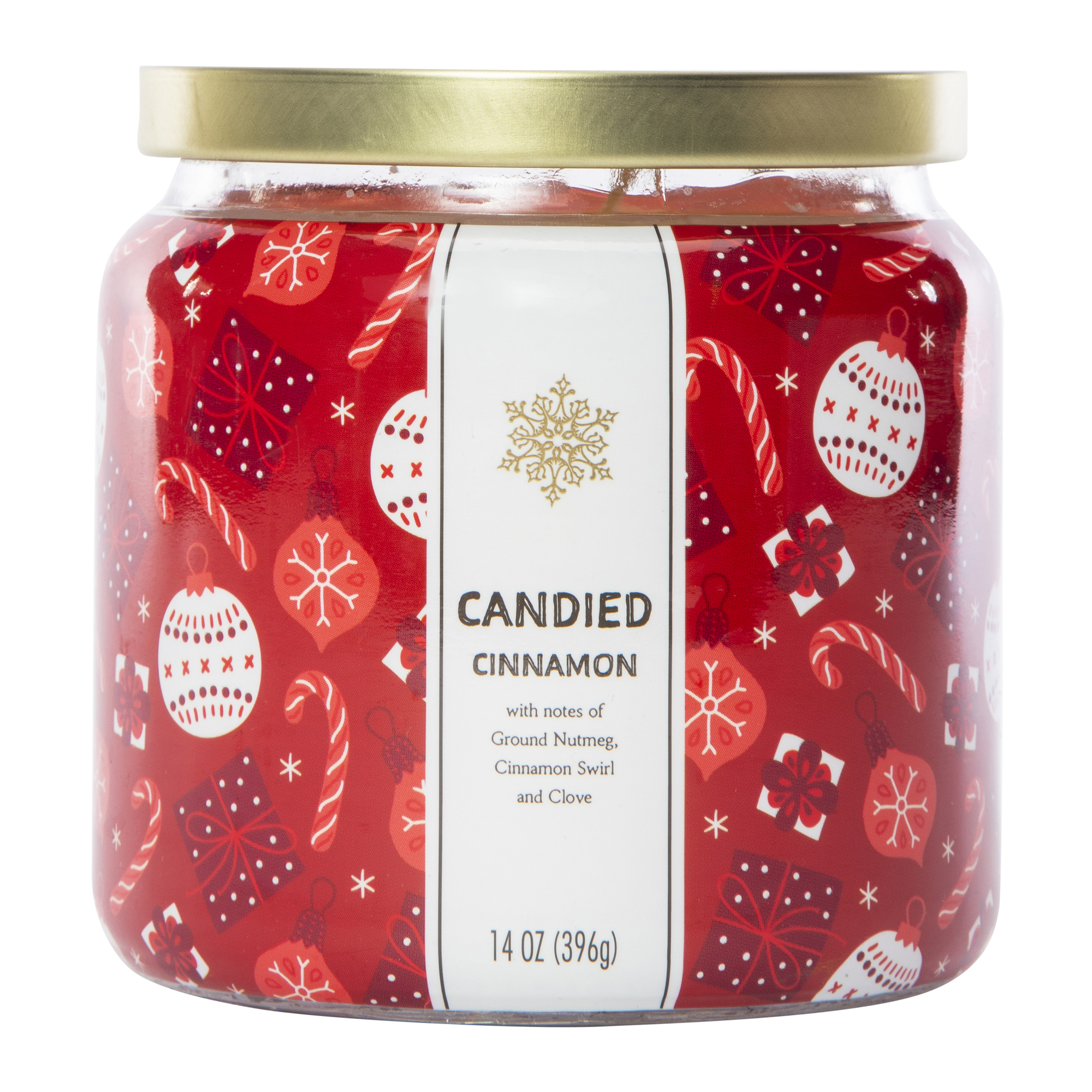 candle w/ gold lid 14oz