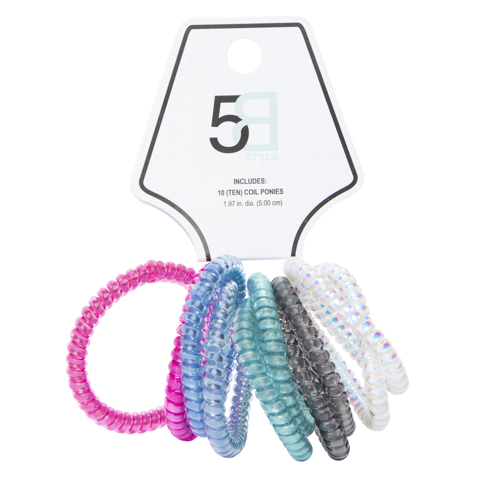 Metallic Hair Coils 10-Pack - Bright