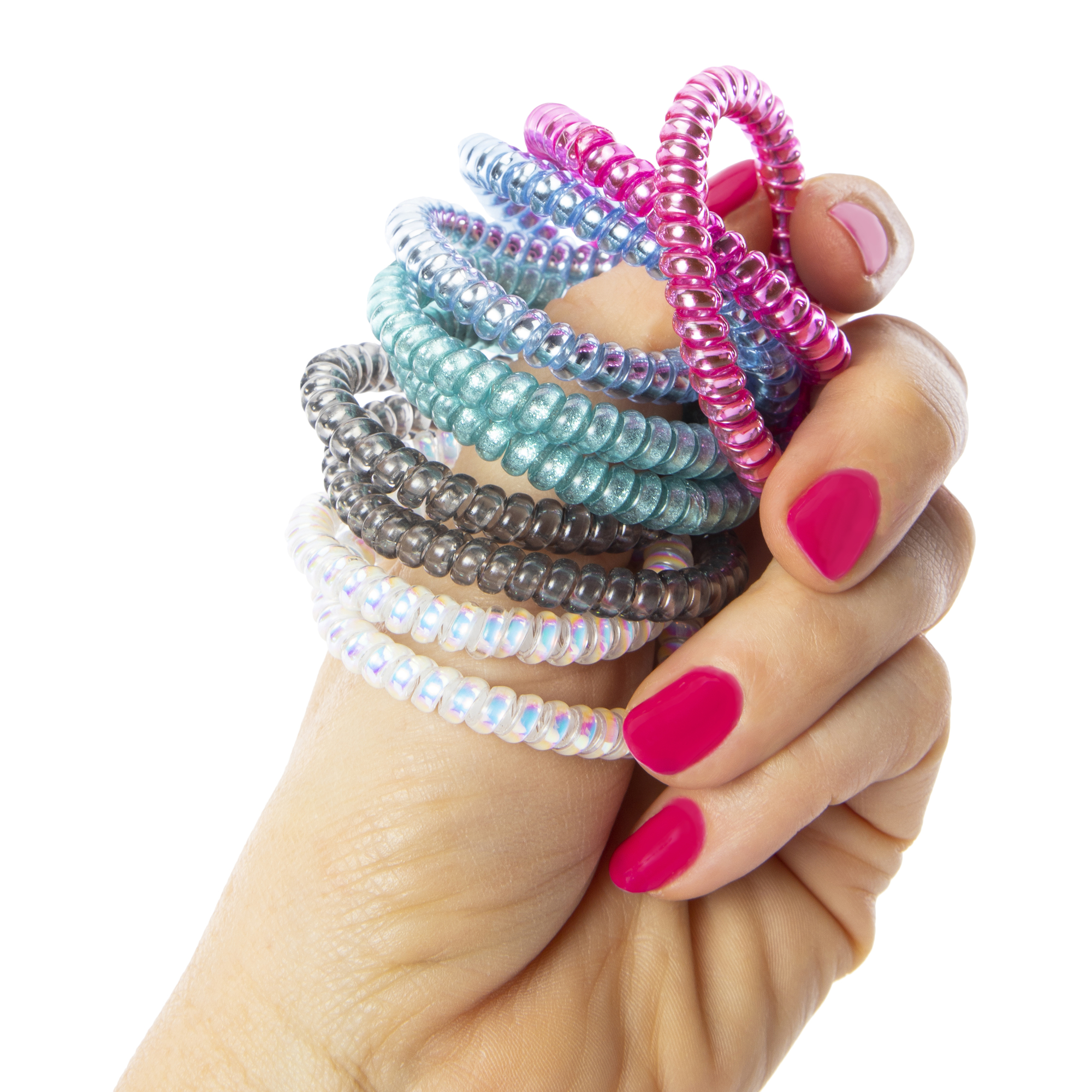 Metallic Hair Coils 10-Pack - Bright