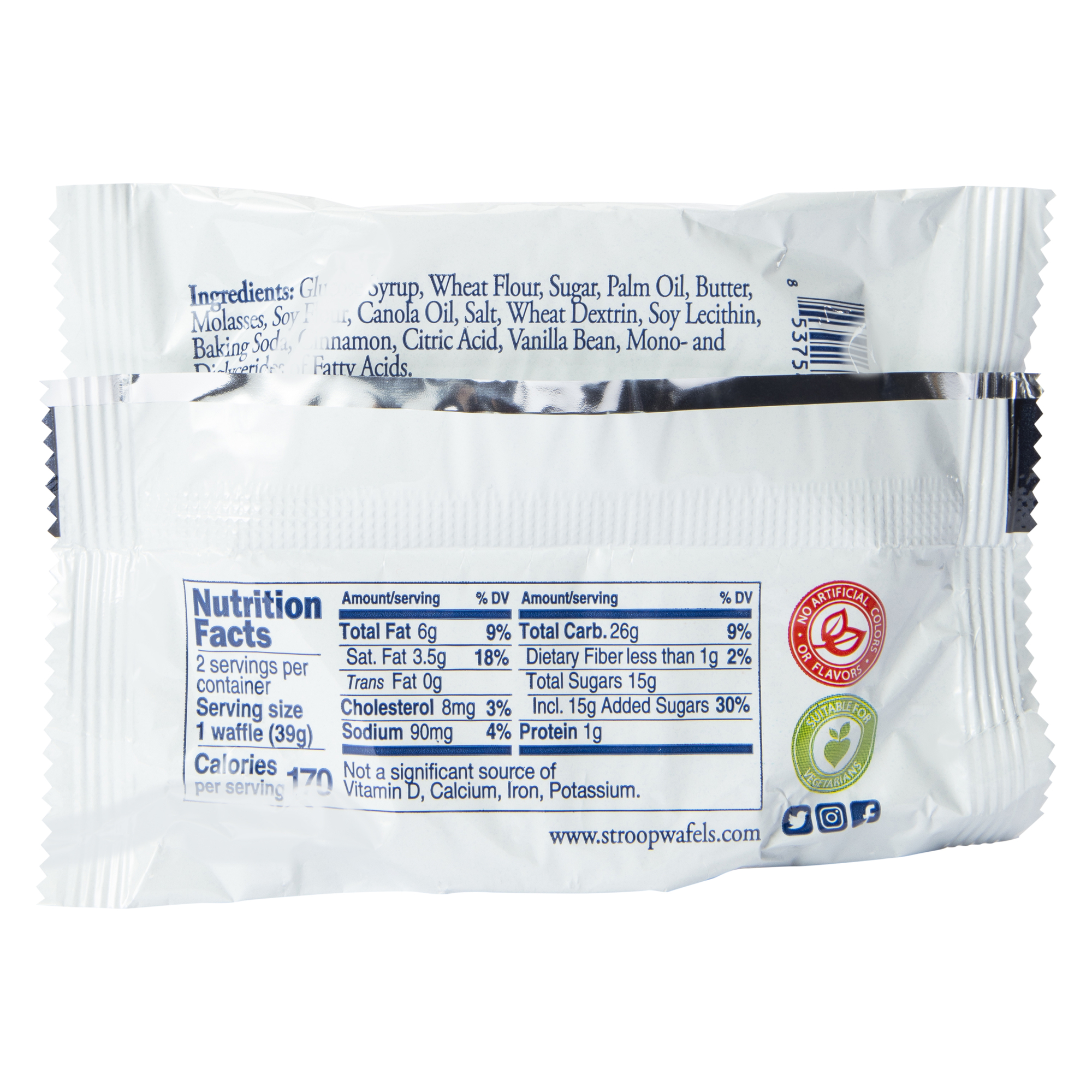 daelmans® authentic dutch stroopwafels caramel 2-pack