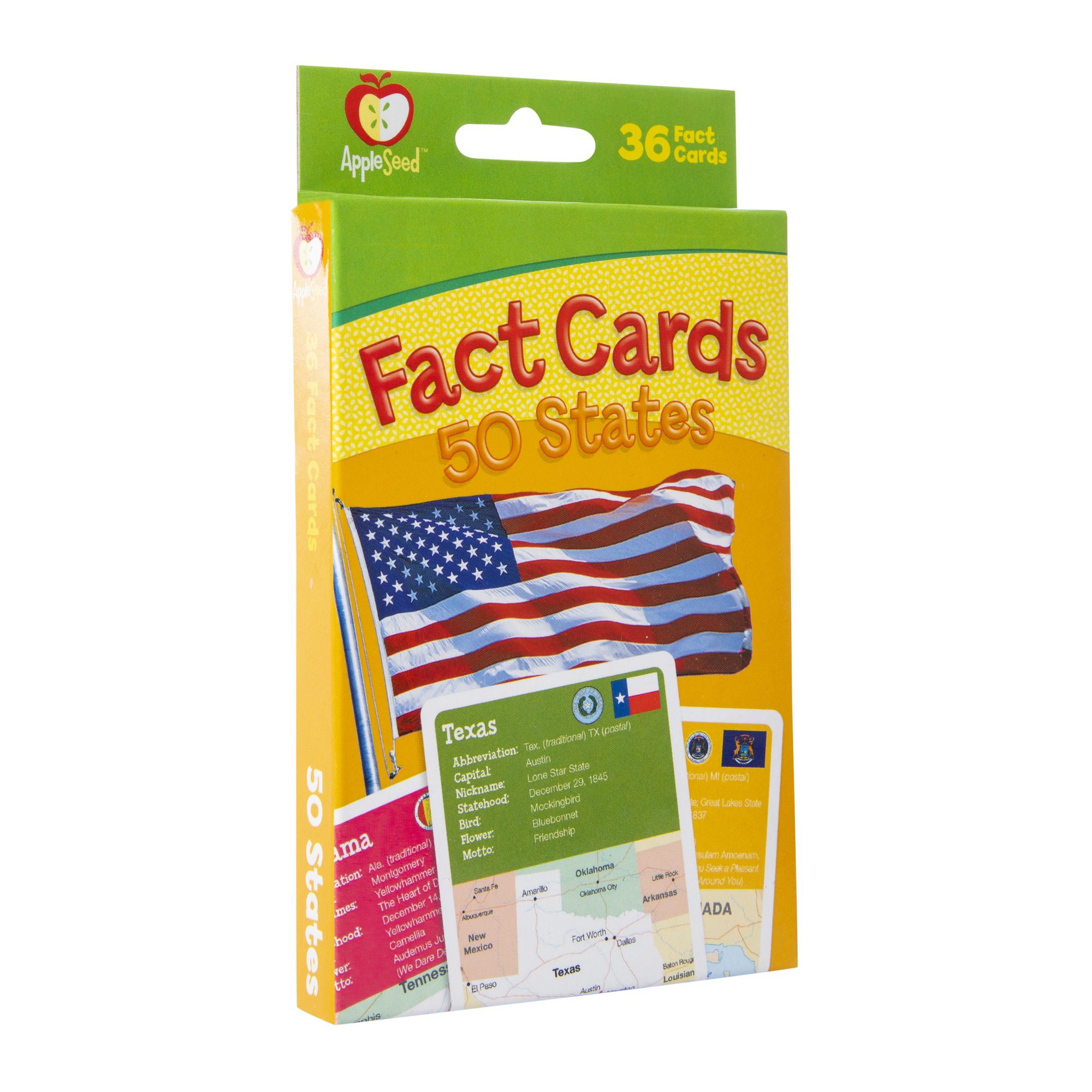 50 states fact cards 36-count