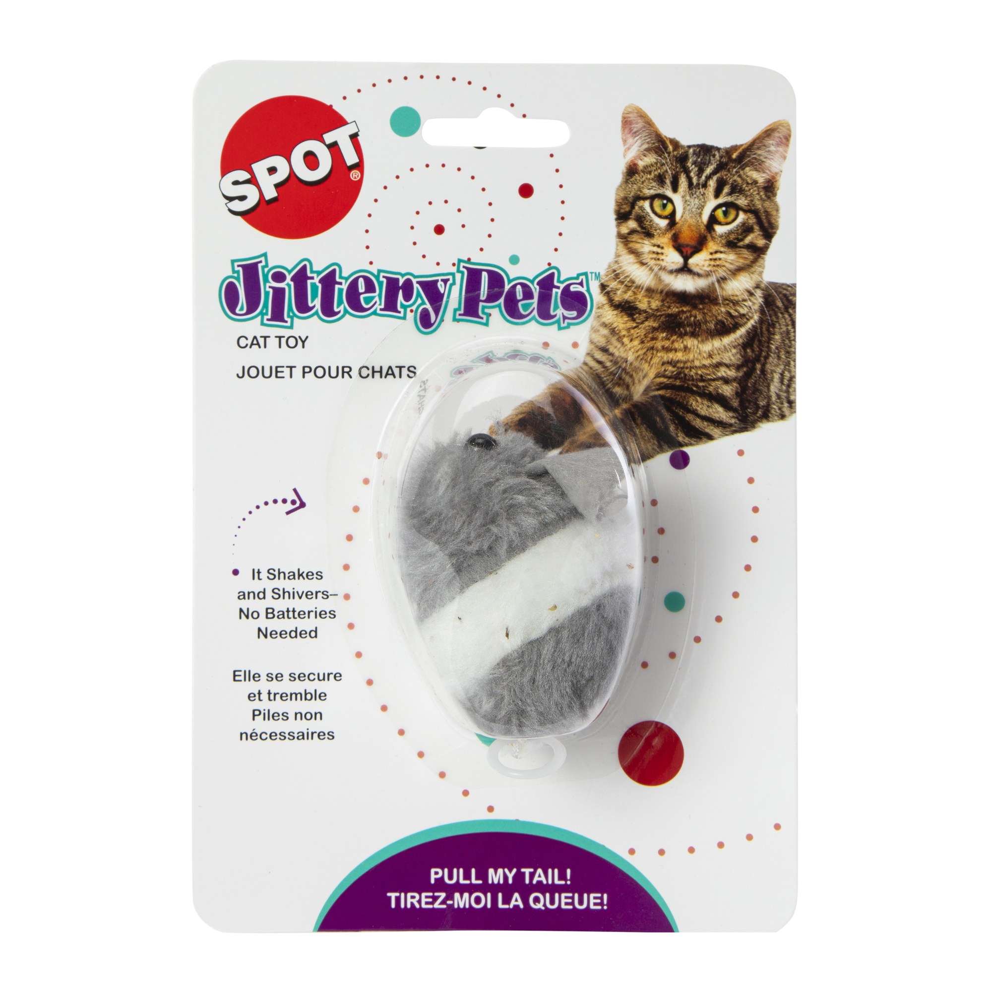 spot® jittery pets™ shaking mouse cat toy