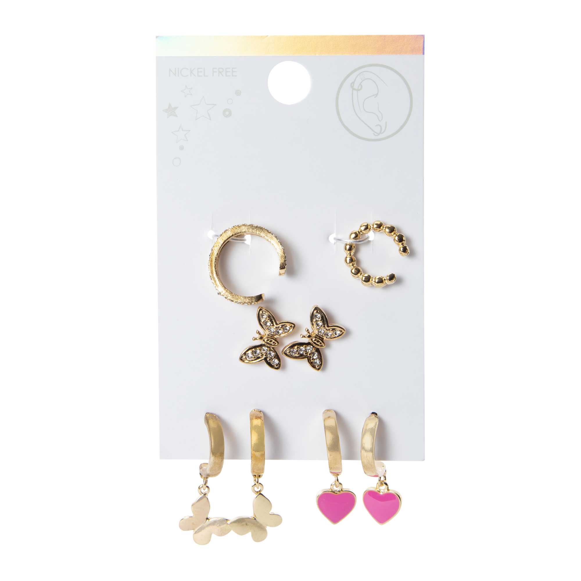 Earrings & Cuffs 5-Pack - Butterfly