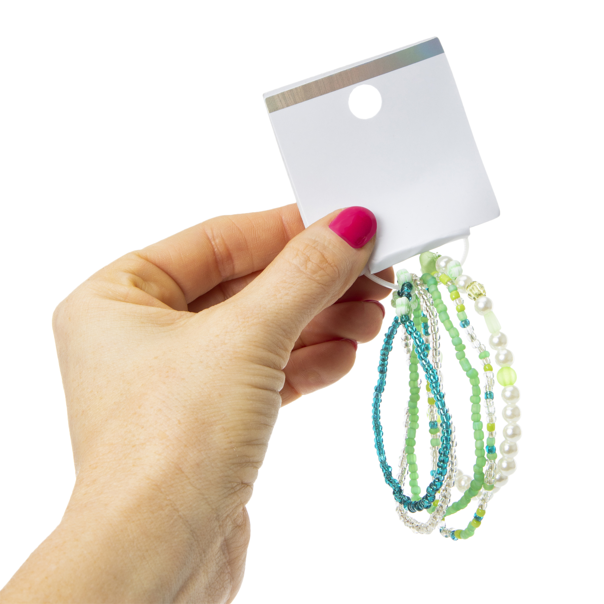 Beaded Bracelets 5-Pack - Green