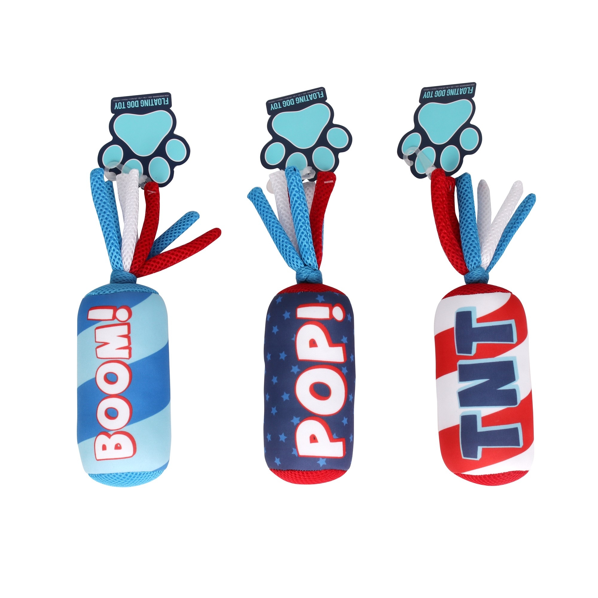 usa firecracker floating dog toy