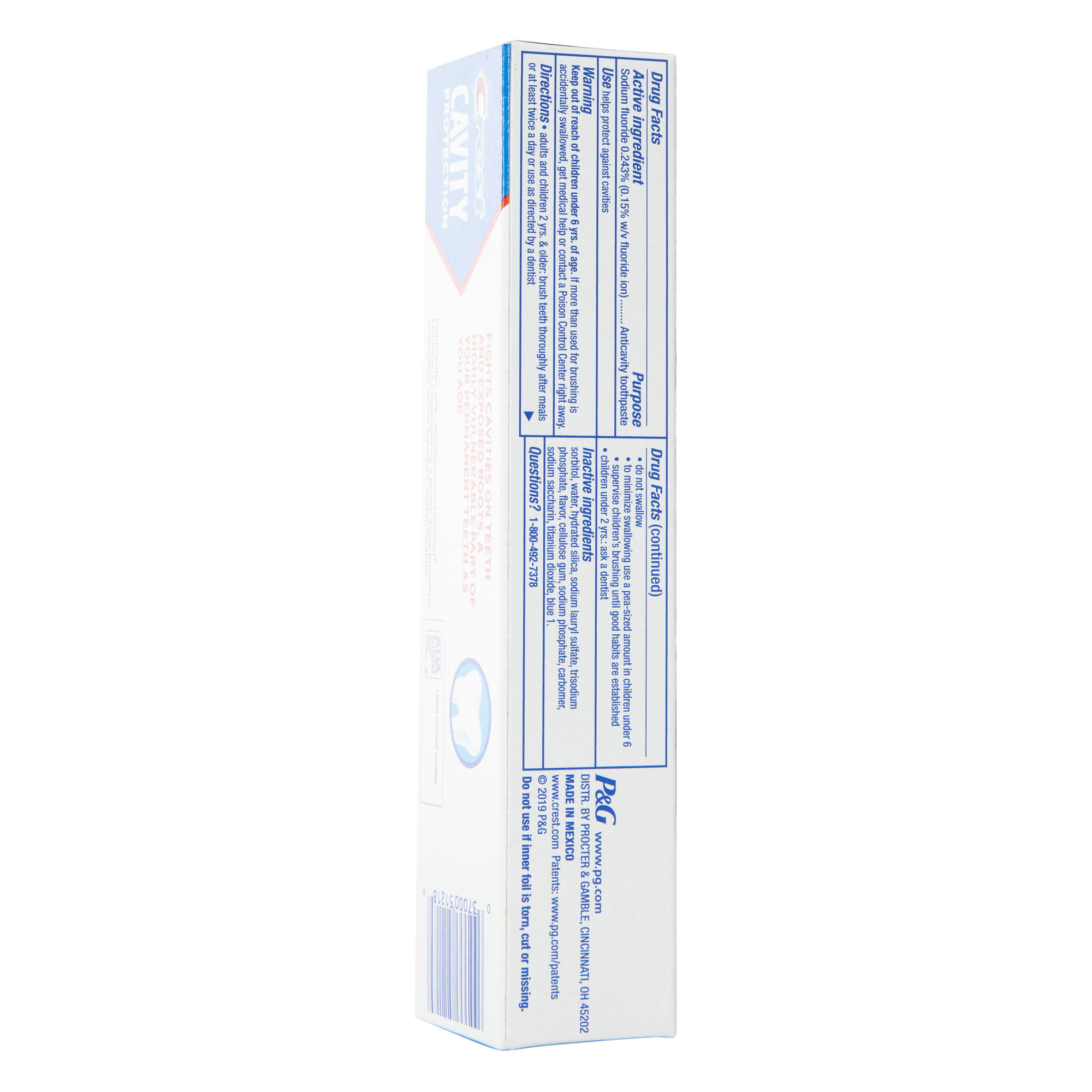 crest® cavity protection toothpaste 2.4oz