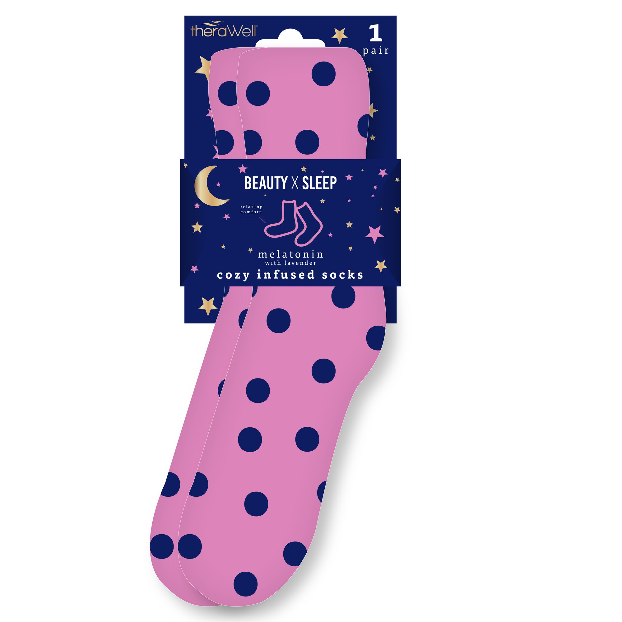 therawell® beauty x sleep melatonin infused cozy socks | Five Below