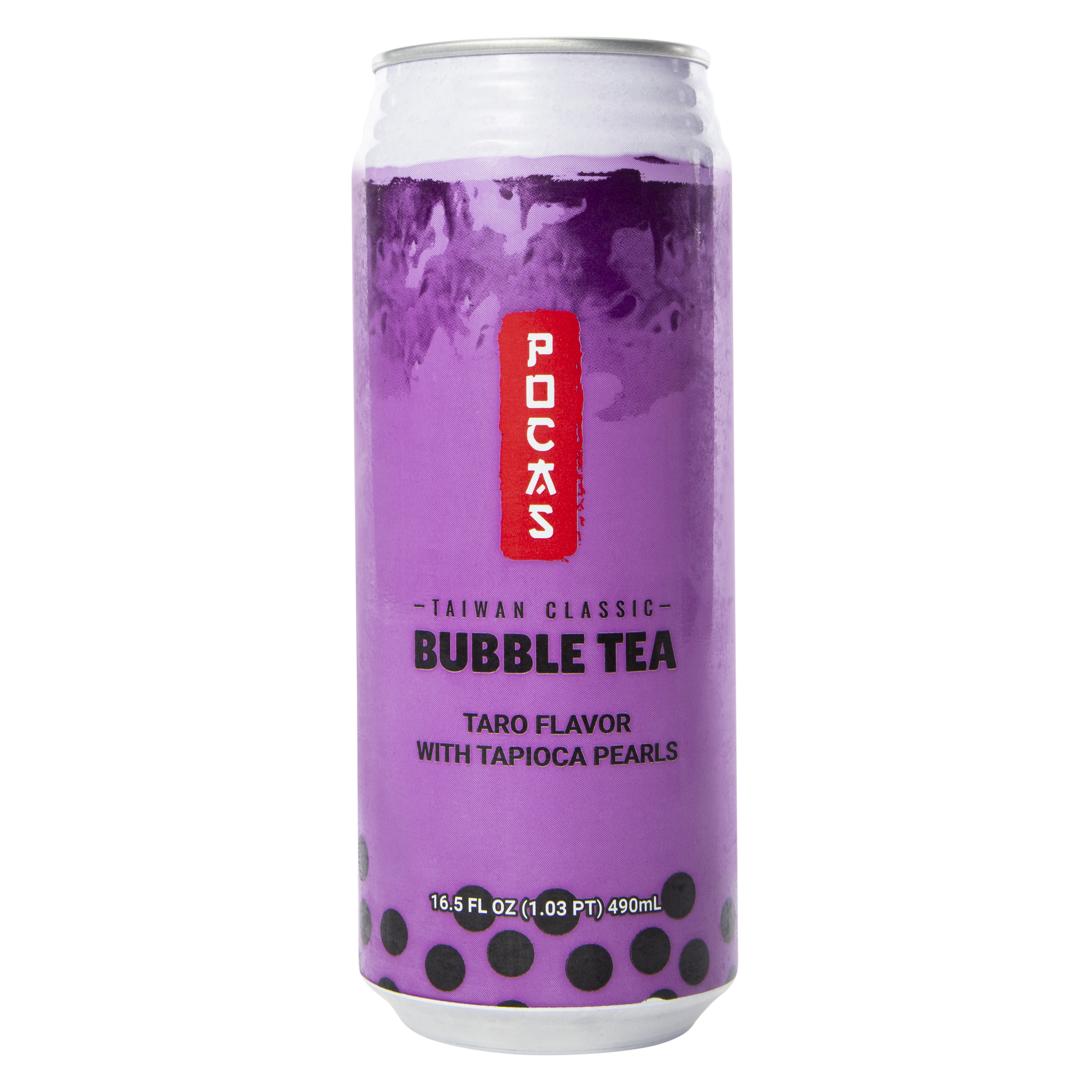 pocas taiwan classic taro flavor bubble tea 16.5 fl.oz