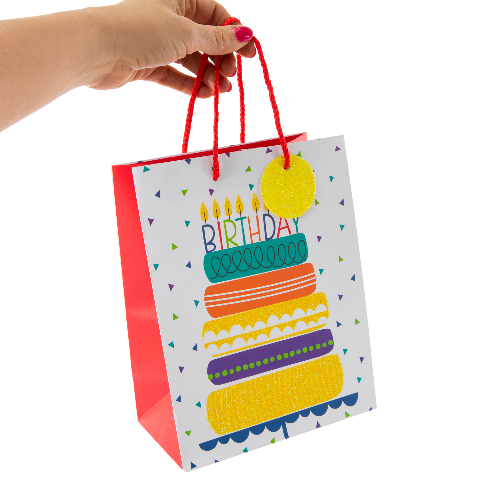 medium birthday gift bag 9in x 7in