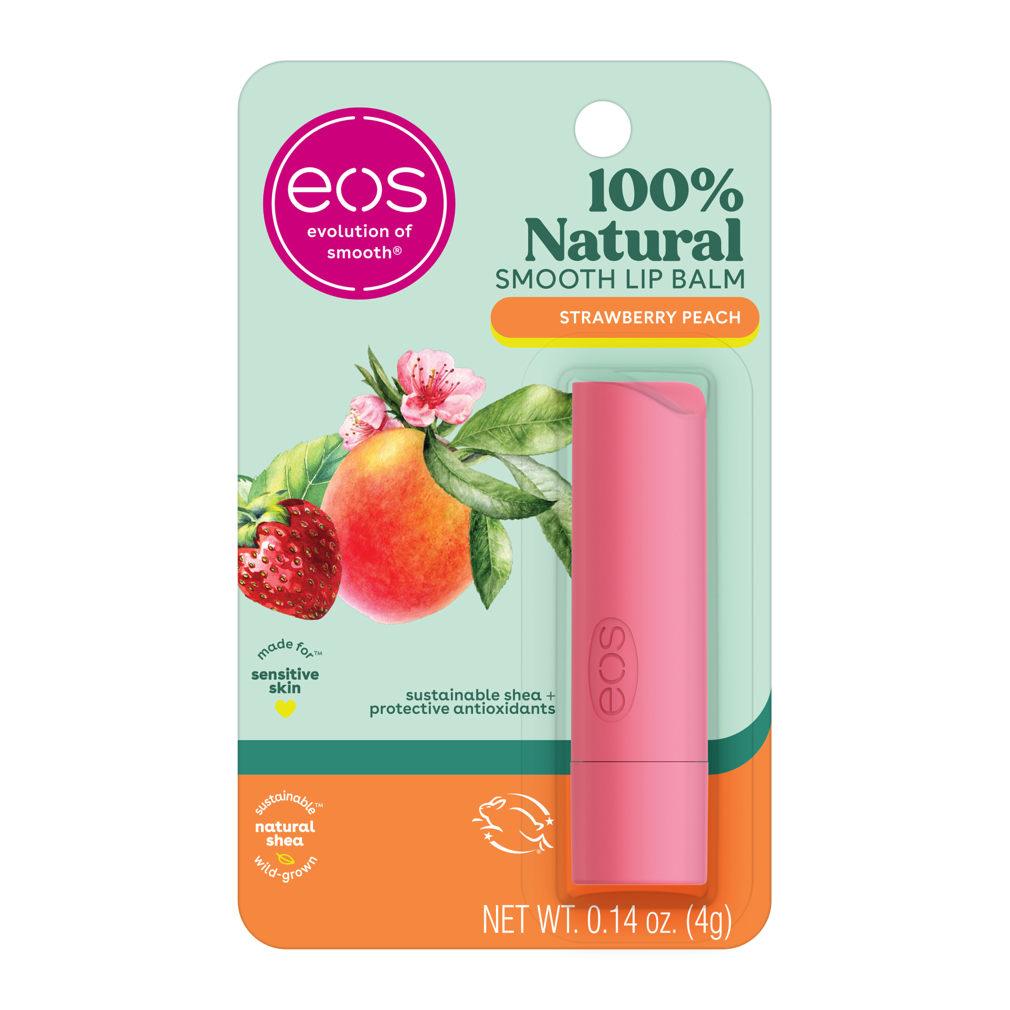 Eos® Strawberry Peach Super Soft Shea Lip Balm 0.14oz