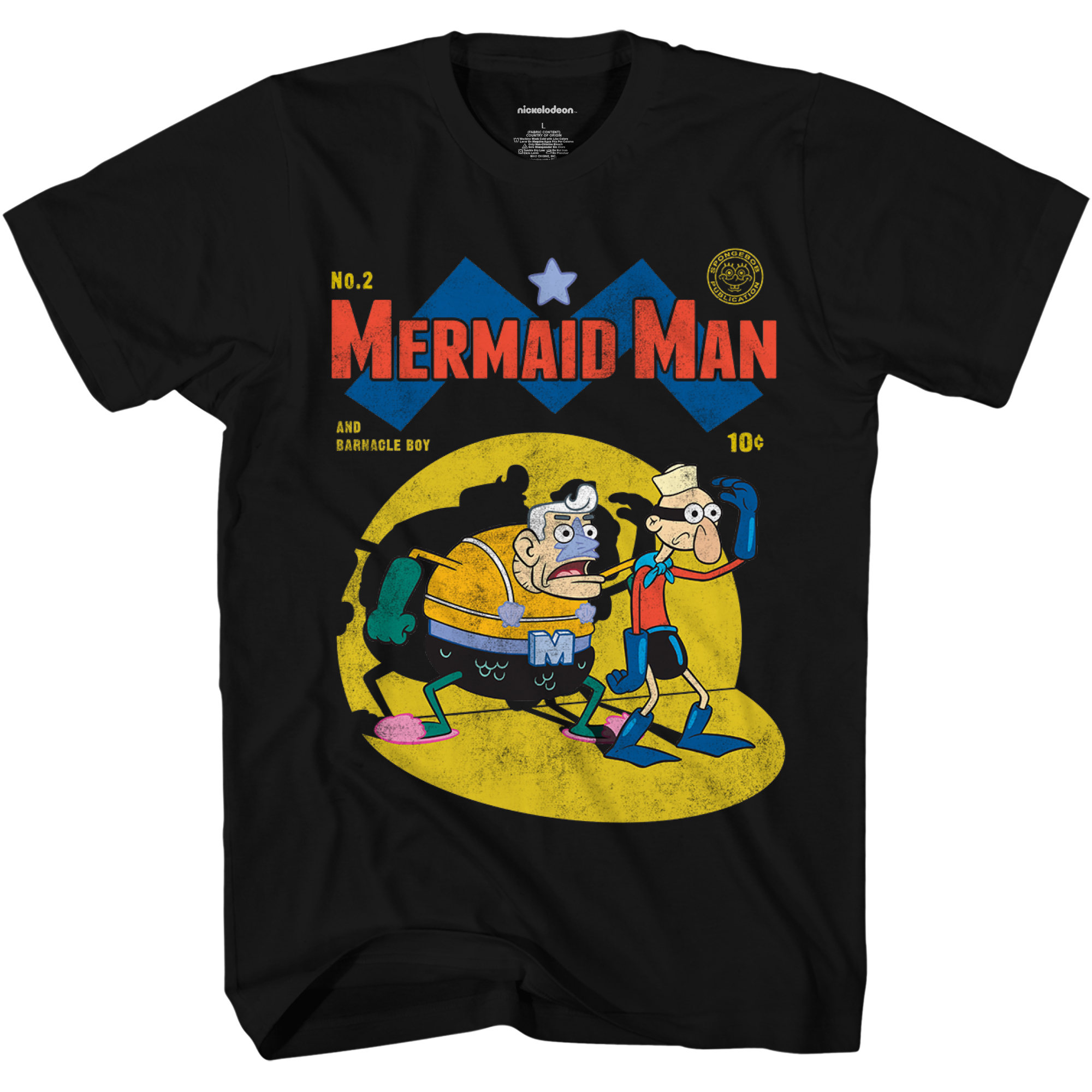 spongebob squarepants™ mermaid man & barnacle boy graphic tee