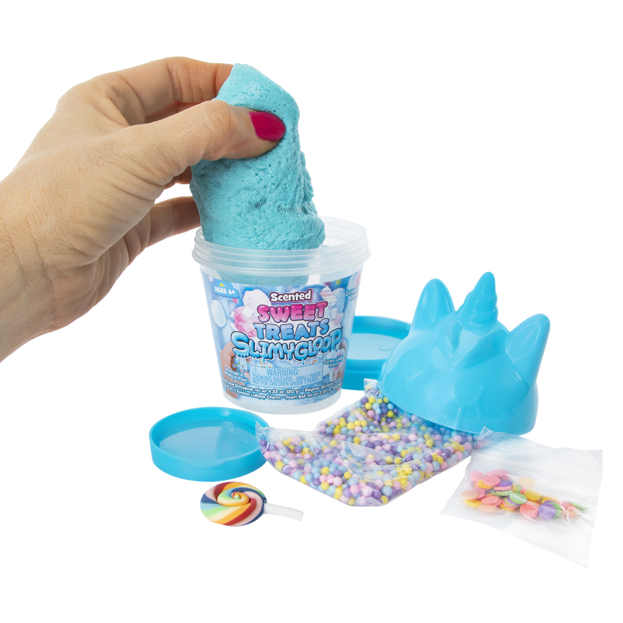 slimygloop® scented sweet treats unicorn premade slime 4.32oz