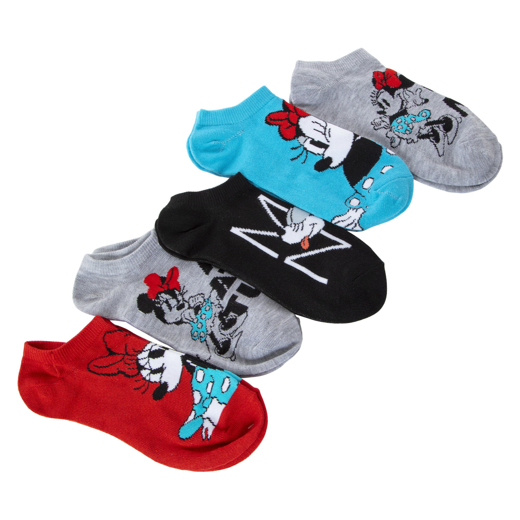 Minnie Mouse ladies ankle socks 5-pack
