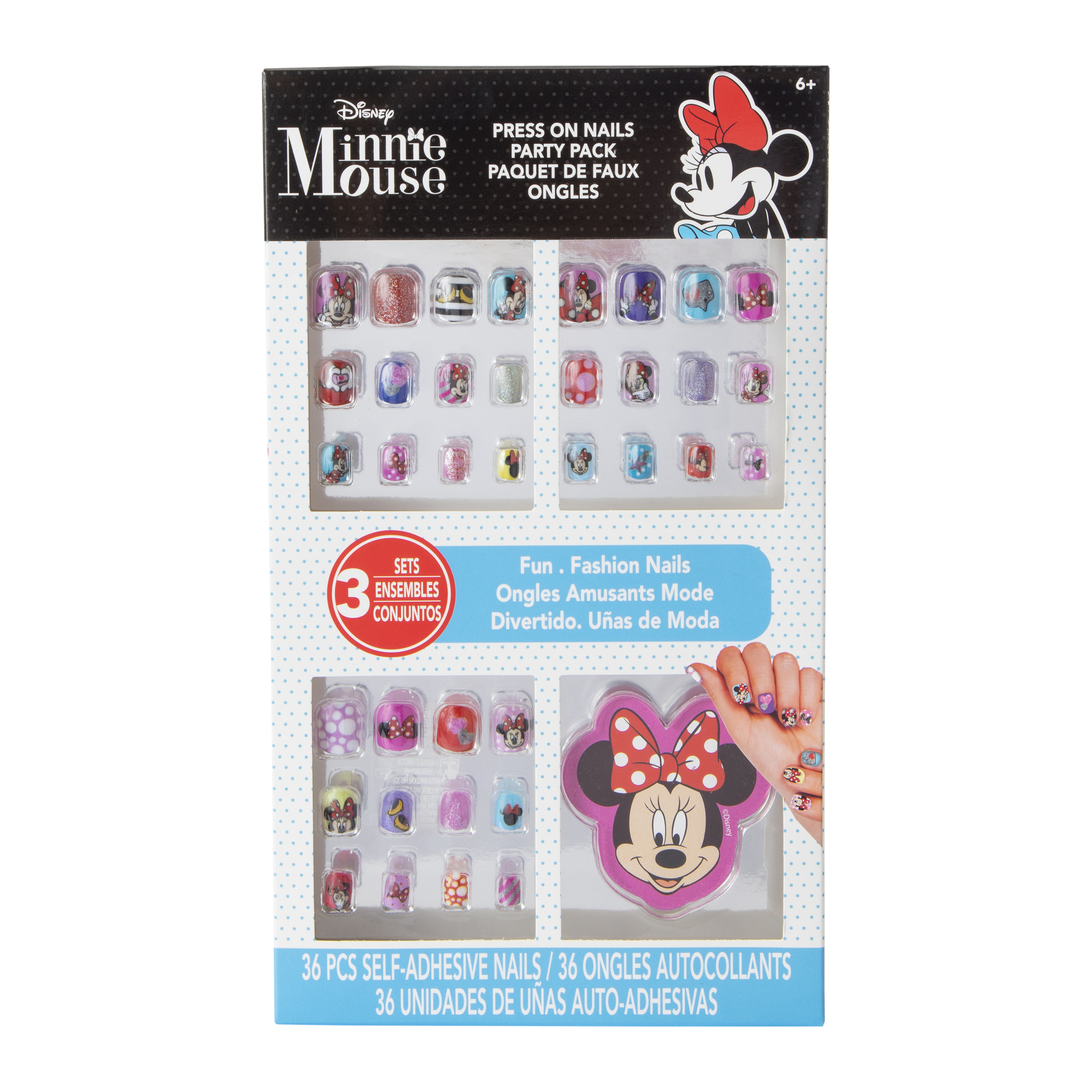 Disney Press-On Nail Set 36-Piece - Minnie Mouse