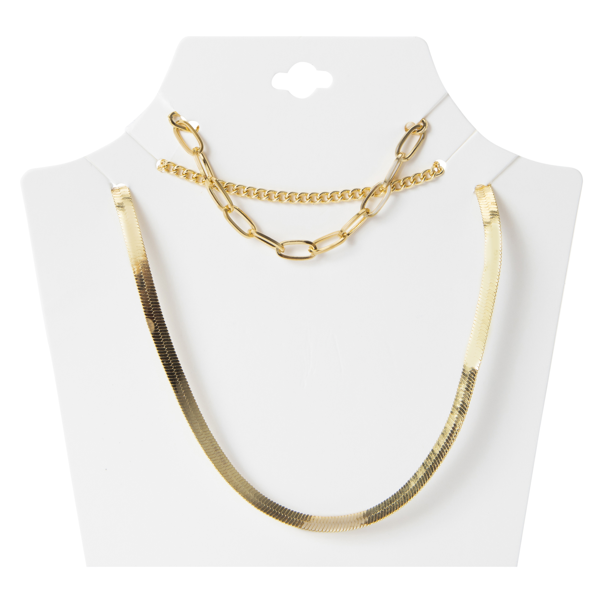 Chain Layered Necklace Set 3 Pack