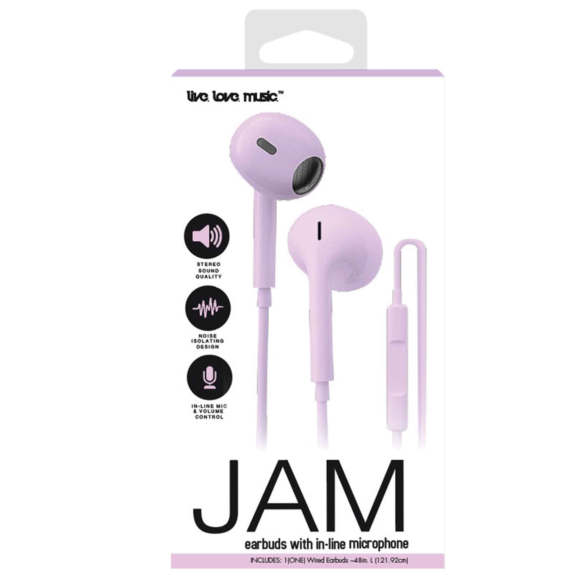 jam wired stereo earbuds with in-line mic | Five Below