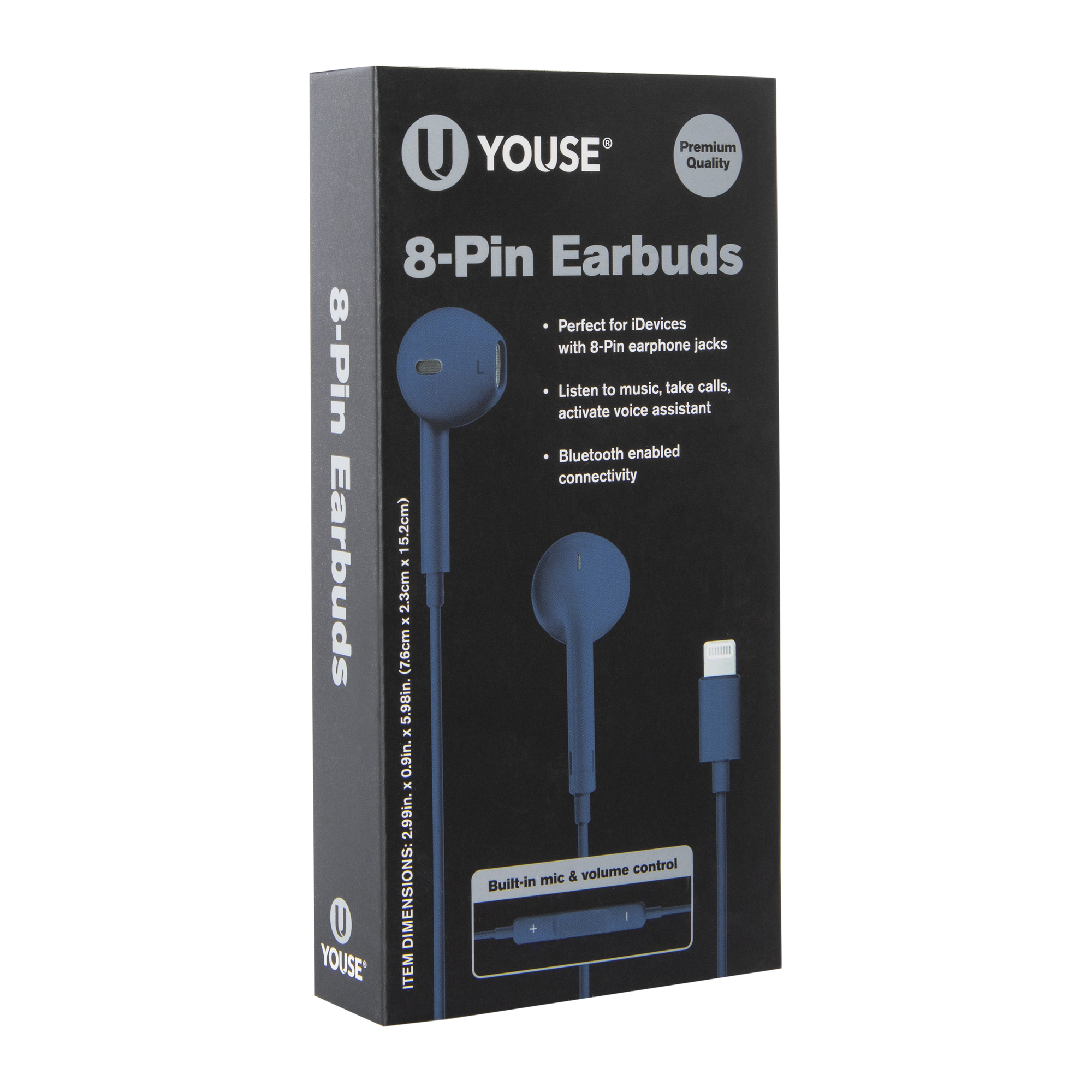 8 pin earbuds with mic volume control Five Below