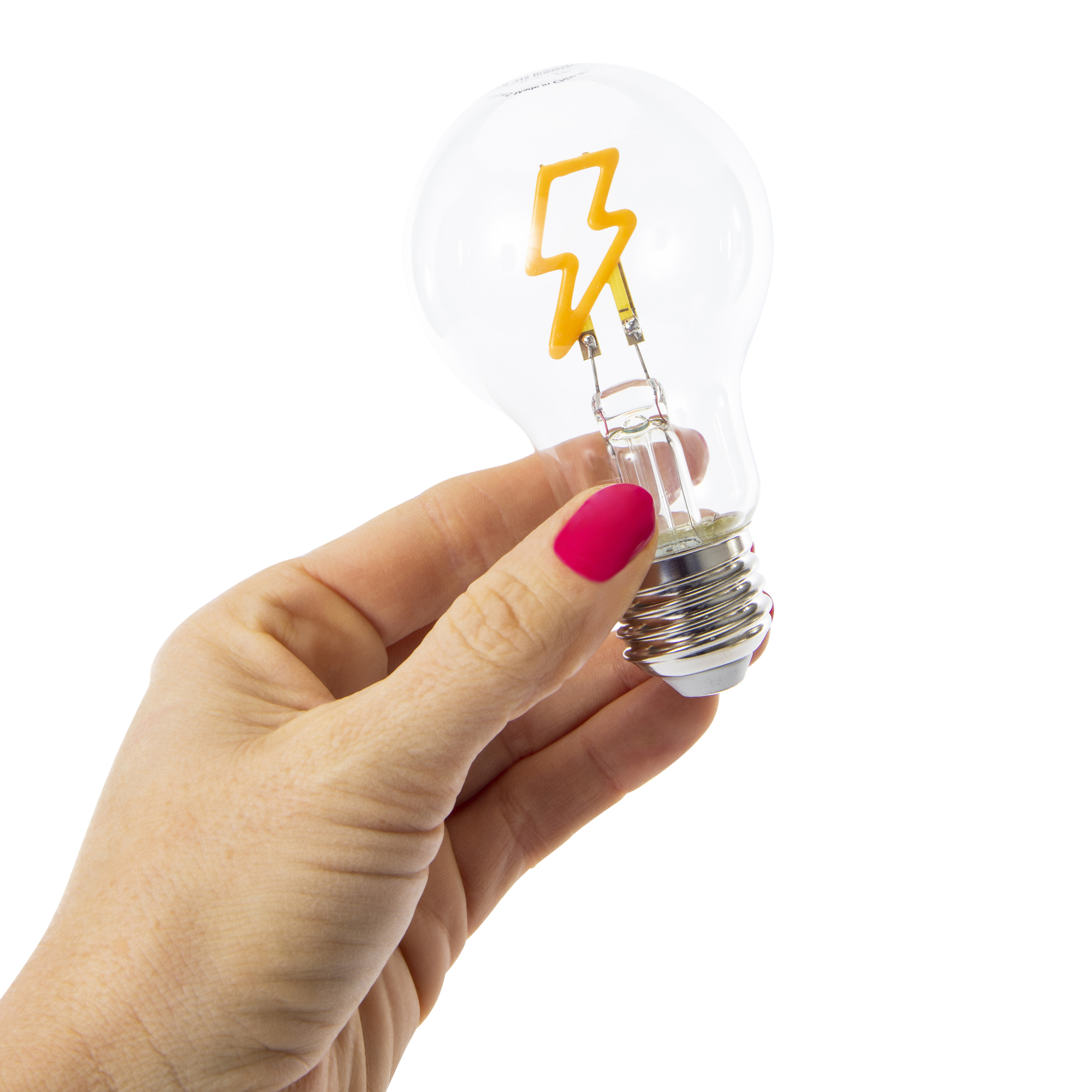 LED bulb with shaped filament