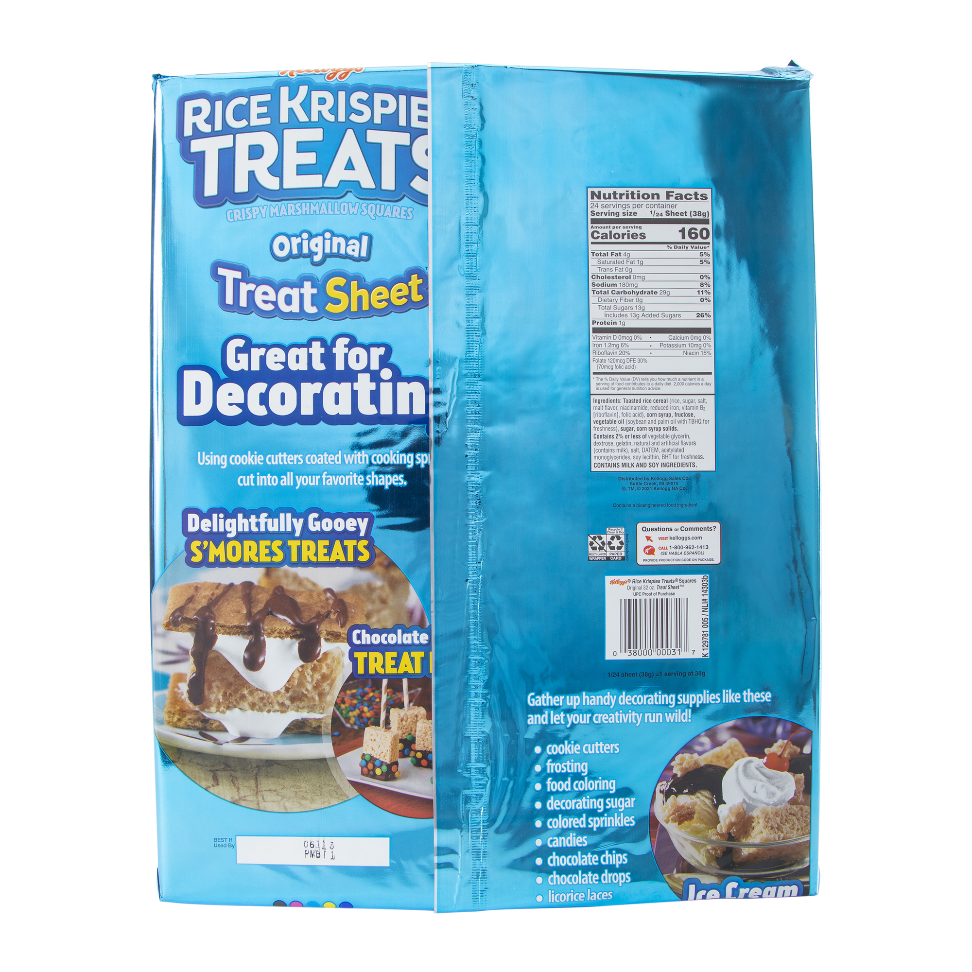 kellogg's rice krispies treats® original treat sheet 32oz