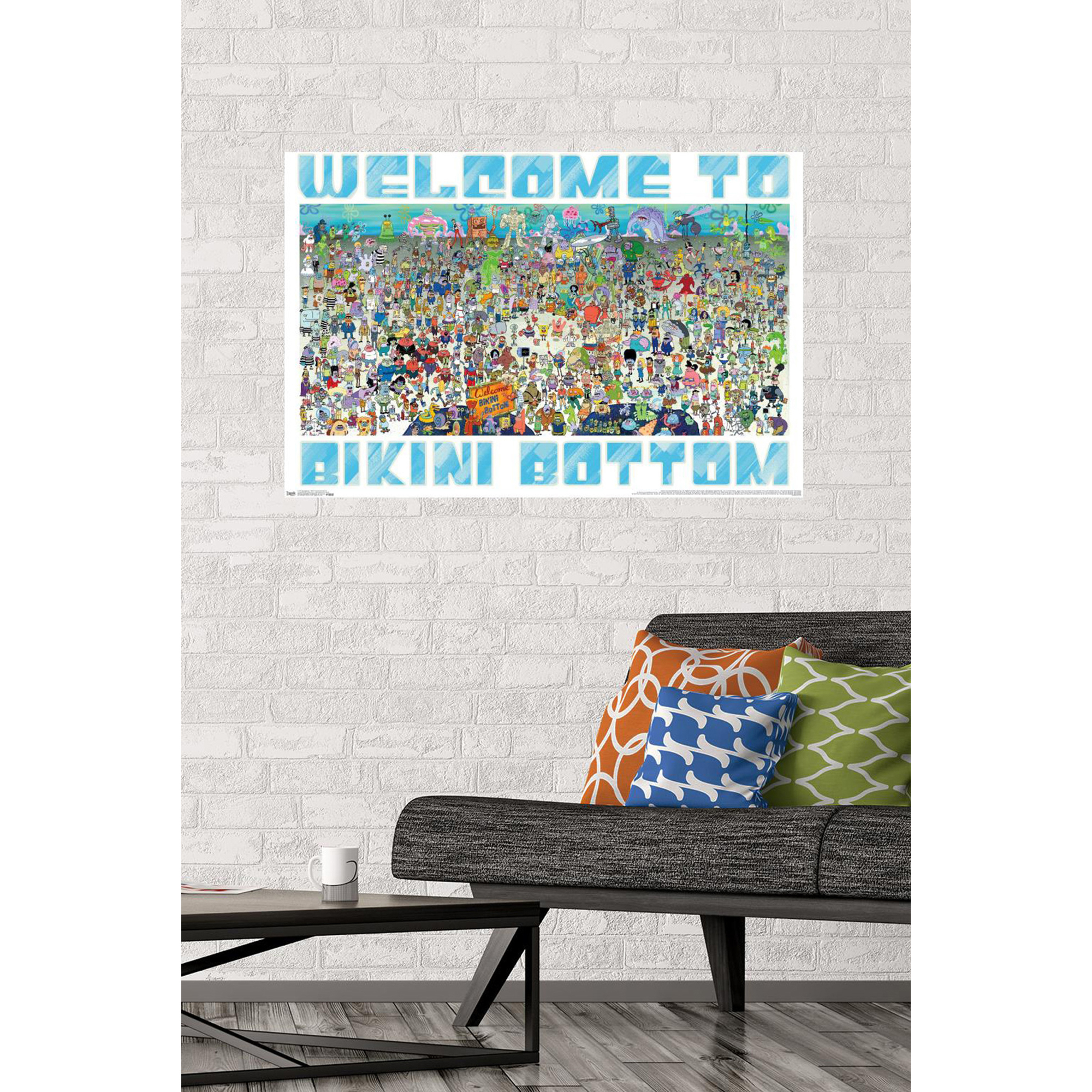 spongebob squarepants bikini bottom poster 34in x 22.375 Five Below