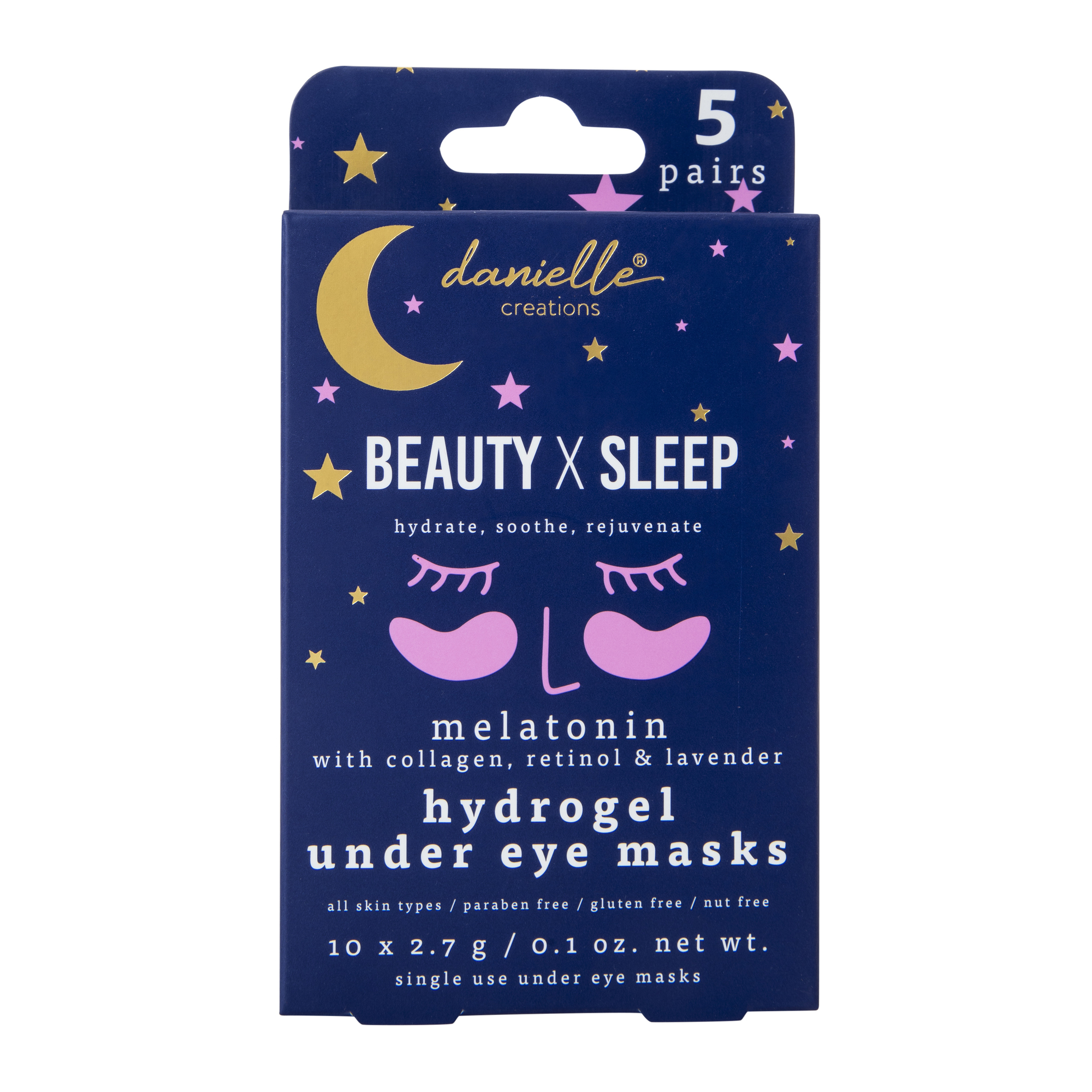 danielle creations® beauty x sleep melatonin hydrogel under eye