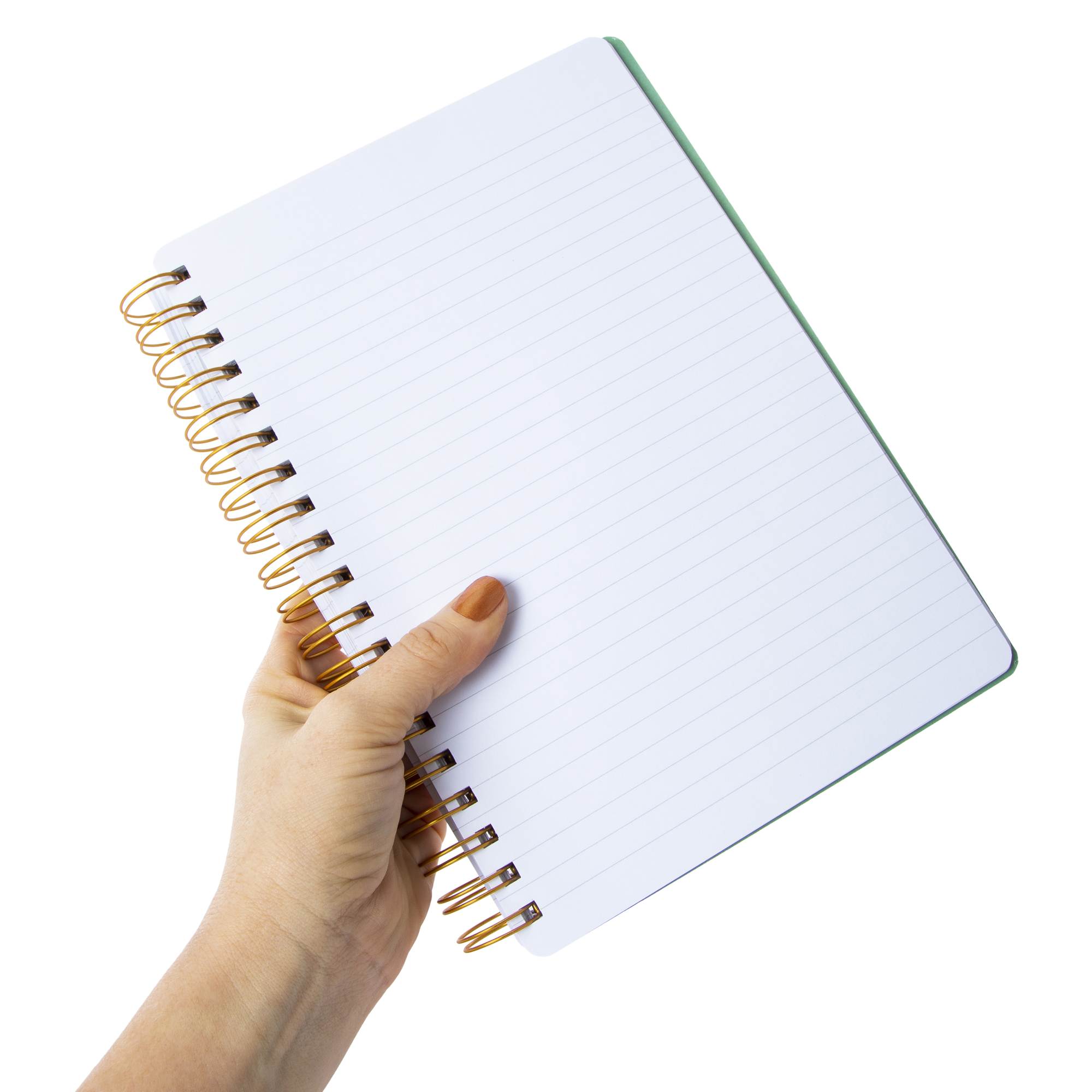 boho twin wire spiral bound journal 7in x 9in