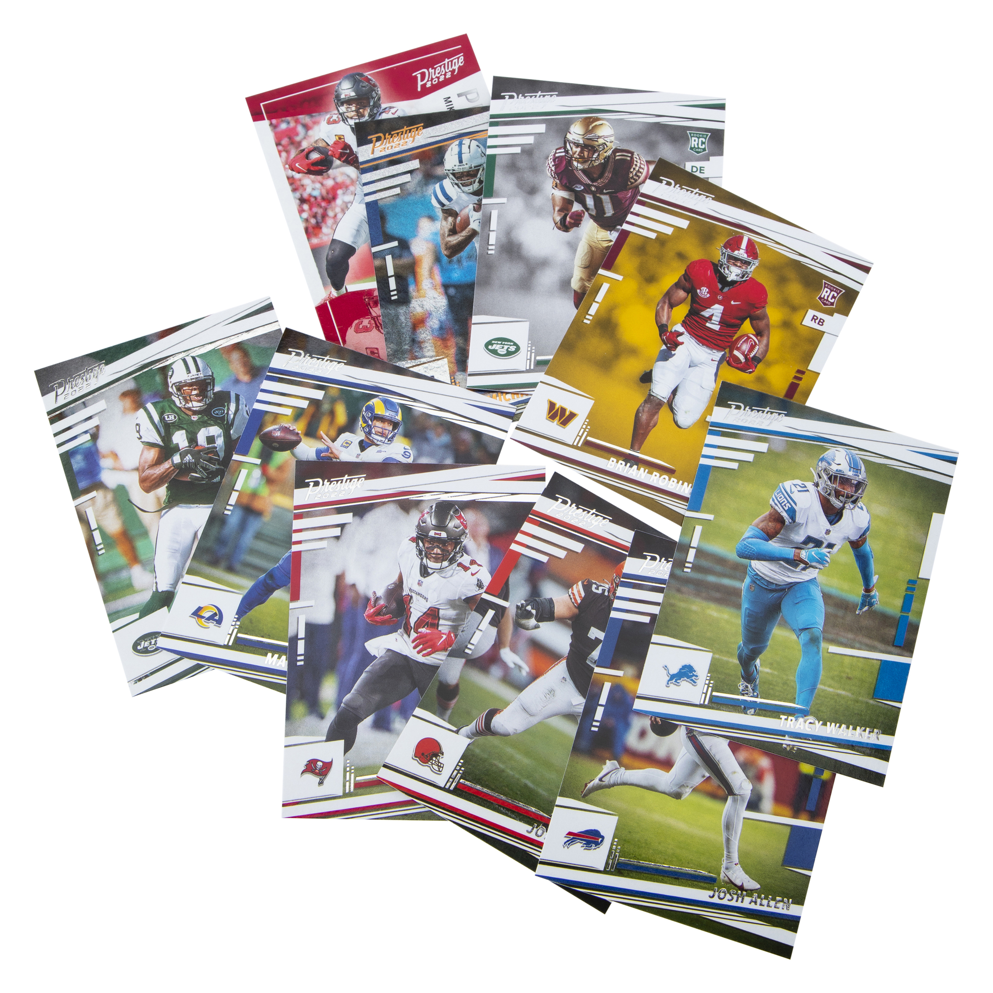panini prestige 2022 nfl® trading cards 10-pack