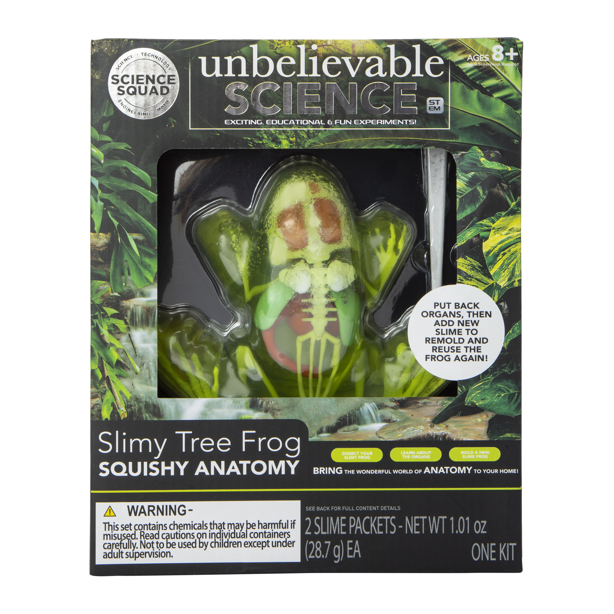 Five Below The science squad® unbelievable science slimy tree frog
