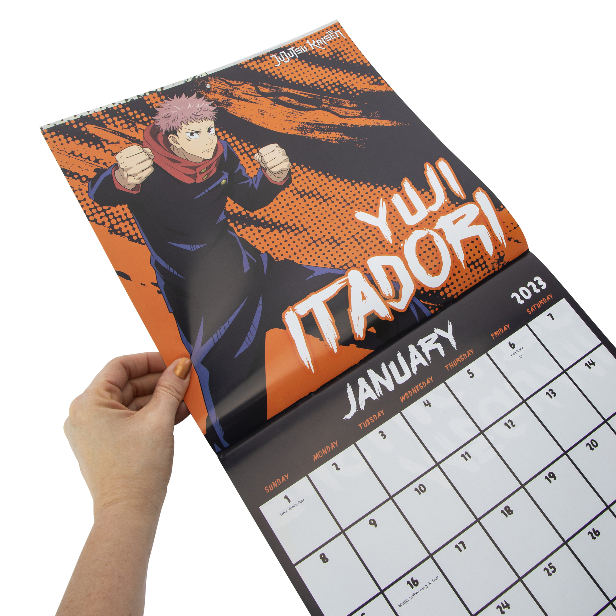 jujutsu kaisen 16-month 2023 wall calendar