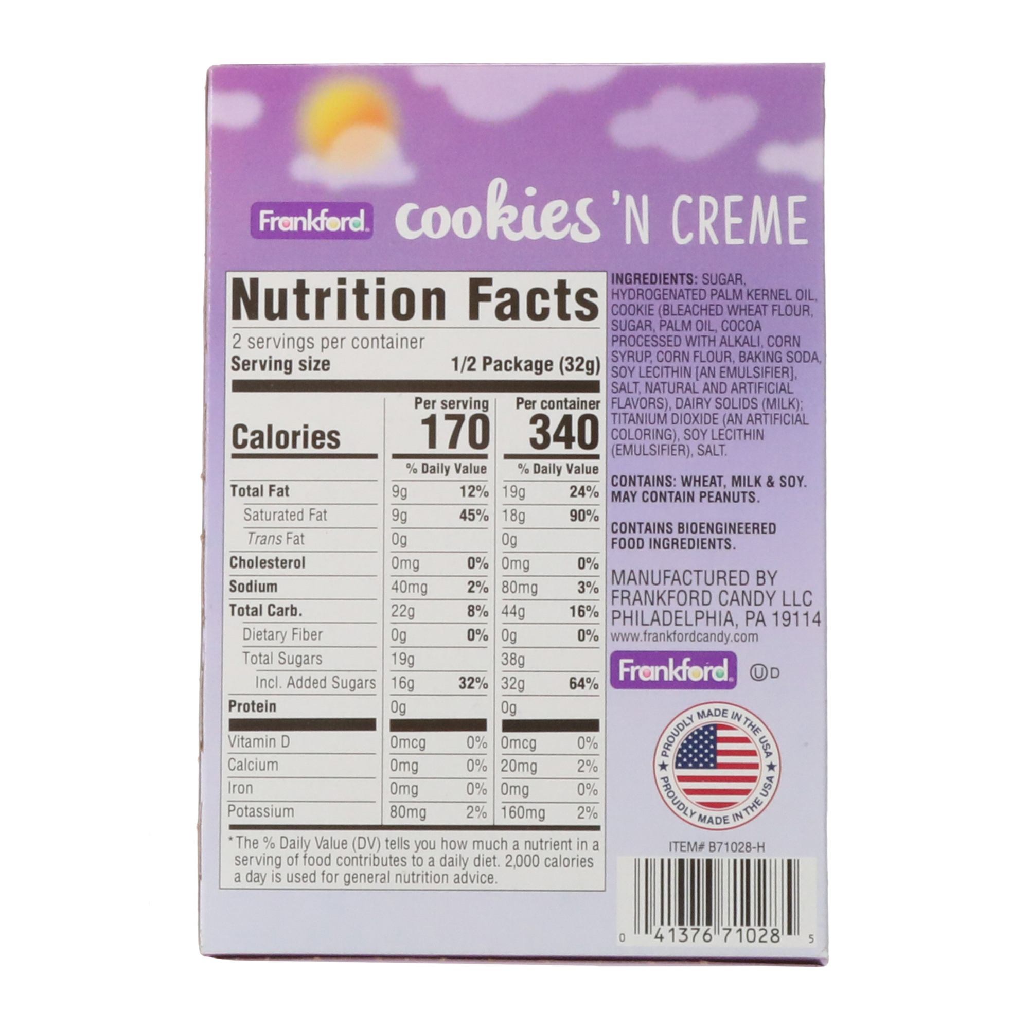 Cookies N' Cream White Chocolate Bunny 2.25oz