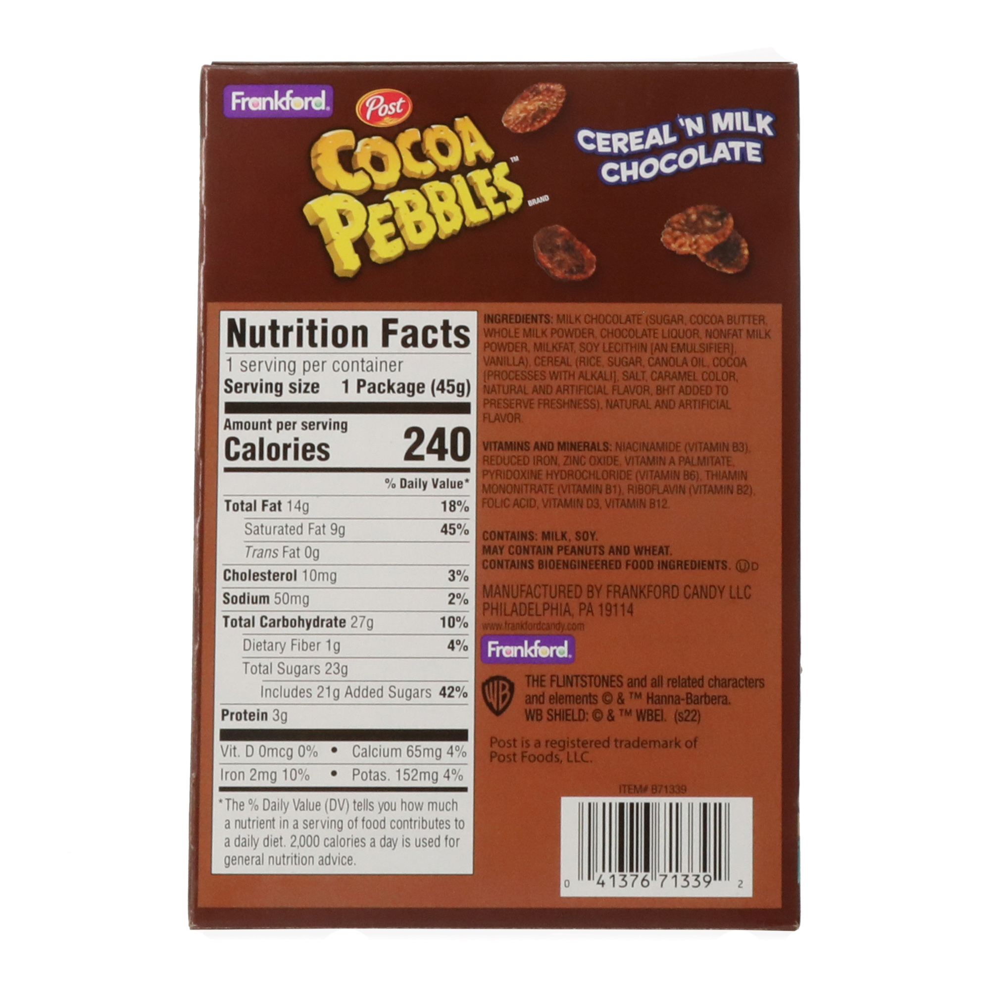 post cocoa pebbles™ chocolate bunny 1.6oz
