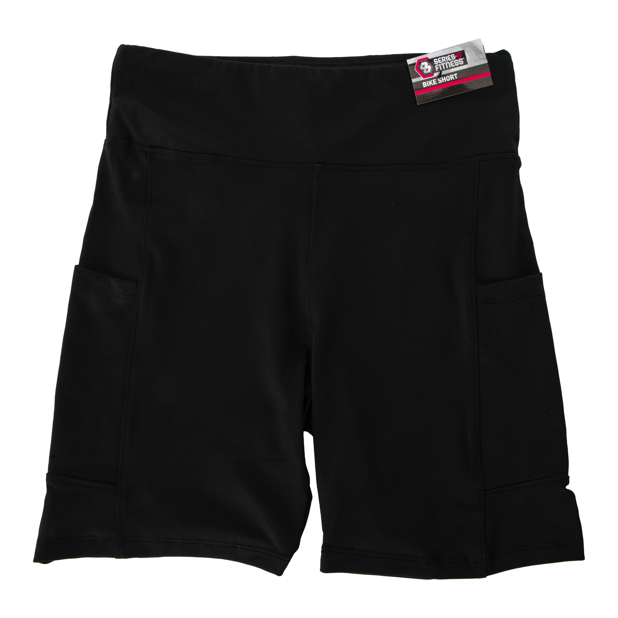 juniors series-8 fitness™ black bike shorts