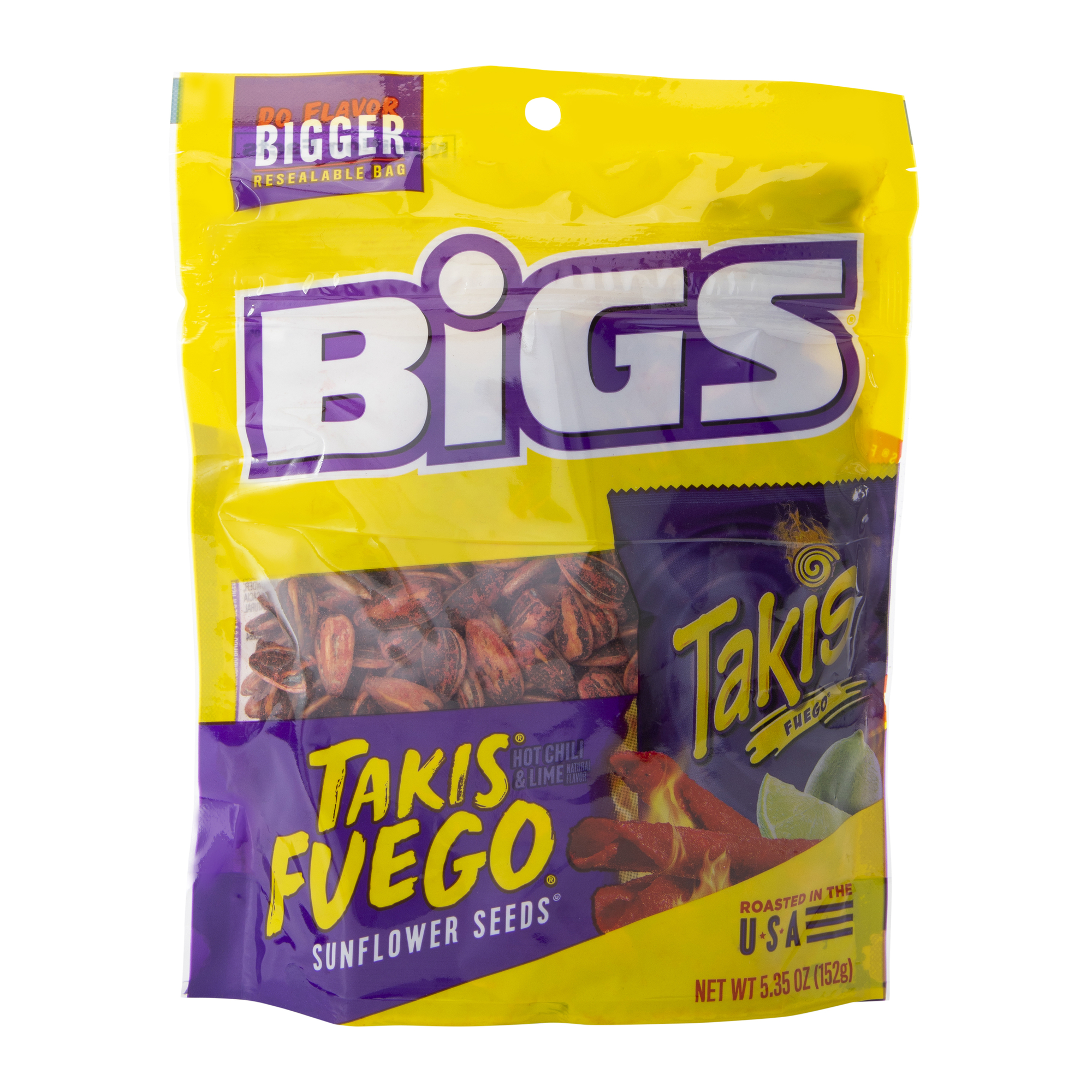 bigs® takis fuego® hot chili & lime sunflower seeds 5.35oz | Five