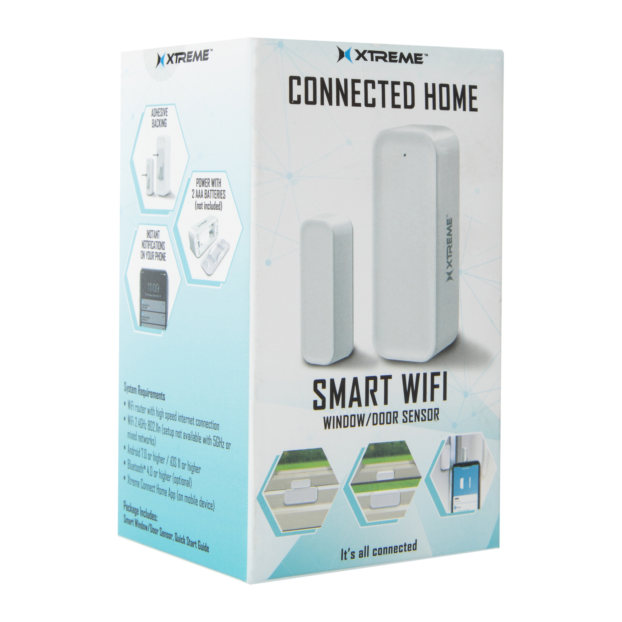 connected home smart wi-fi window/door sensor