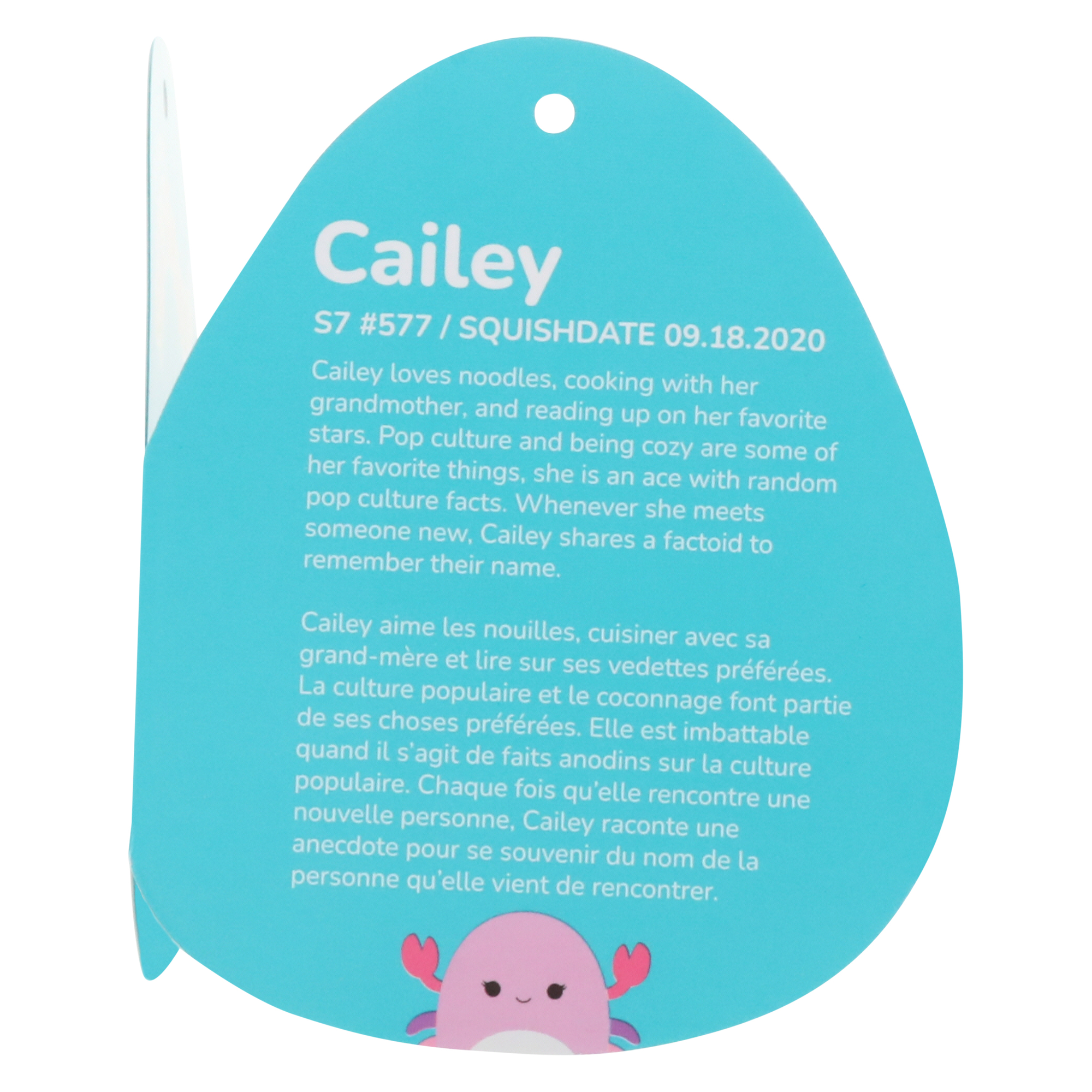 squishmallows™ chasmen the axolotl 7.5in